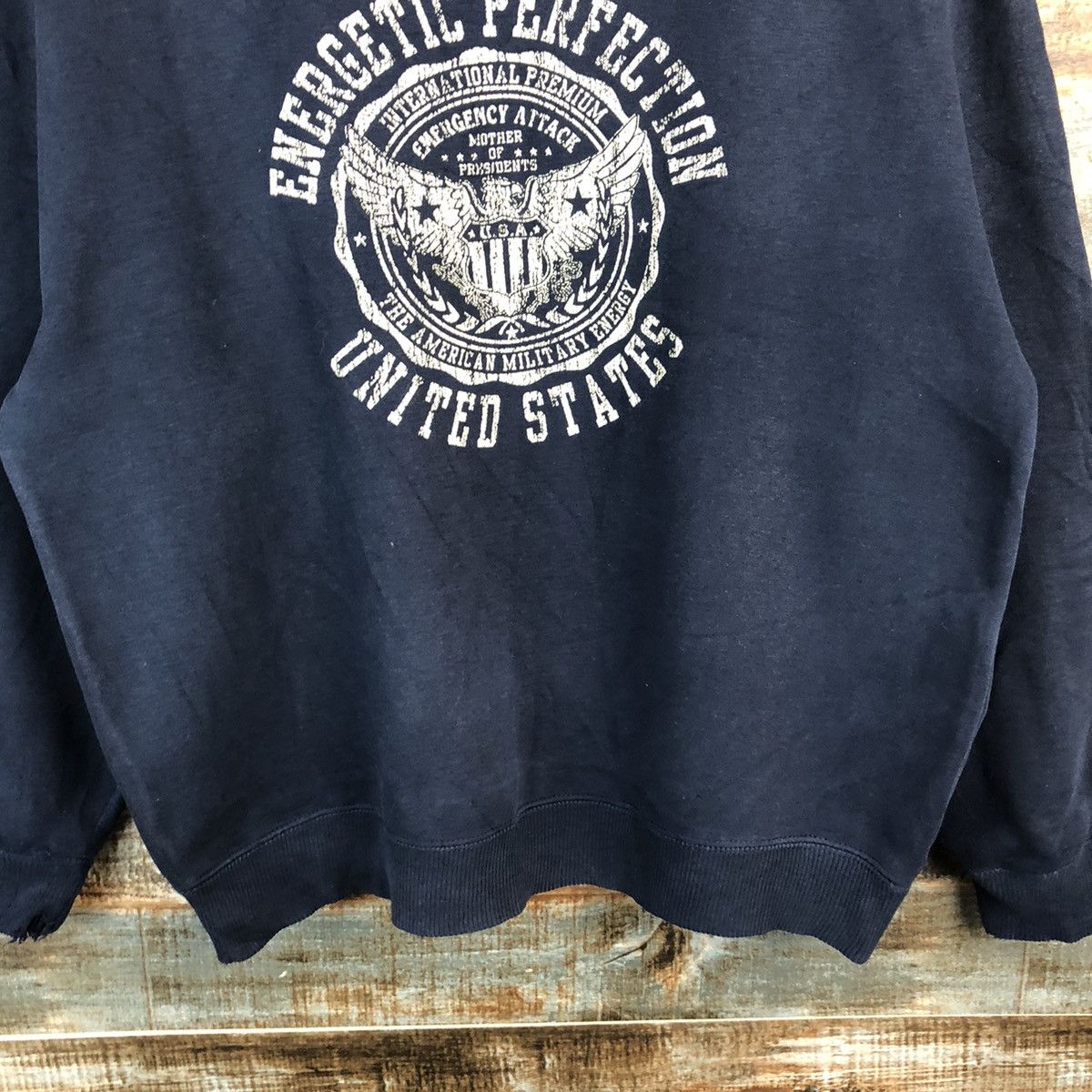 Japanese Brand Over Head usa Dark Blue Sweatshirt #A1918 Size US M / EU 48-50 / 2 - 6 Thumbnail