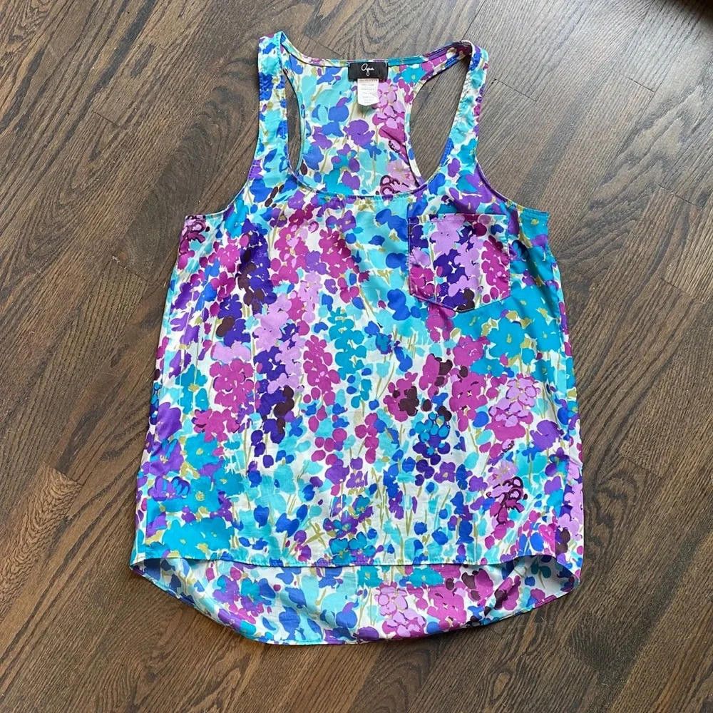 Aquascutum Bloomingdale’s Floral Racerback Tank Size S / US 4 / IT 40 - 1 Thumbnail