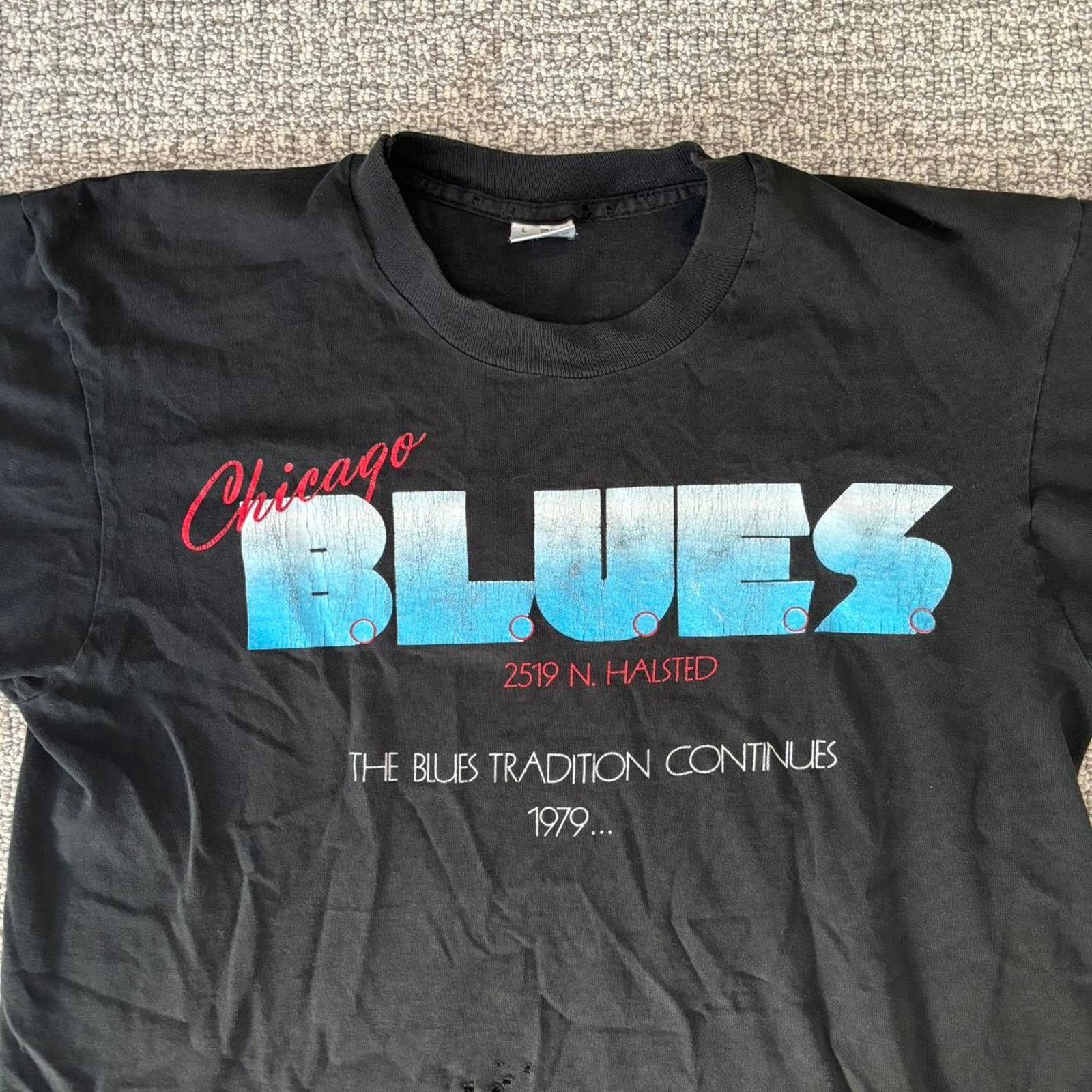 Fruit Of The Loom Vintage 1979 chicago blues tee Size US L / EU 52-54 / 3 - 2 Thumbnail