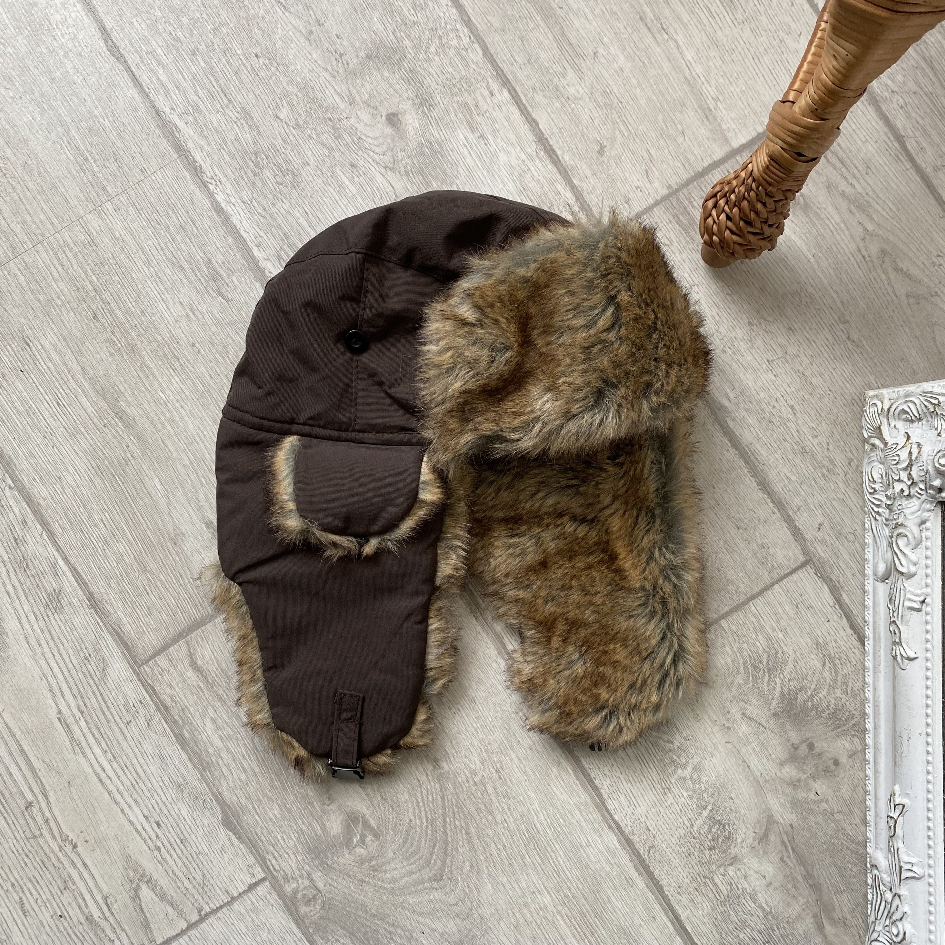 If Six Was Nine Vintage 90s Style Brown Trapper Fur Ushanka Winter Hat Y2k Size ONE SIZE - 1 Thumbnail