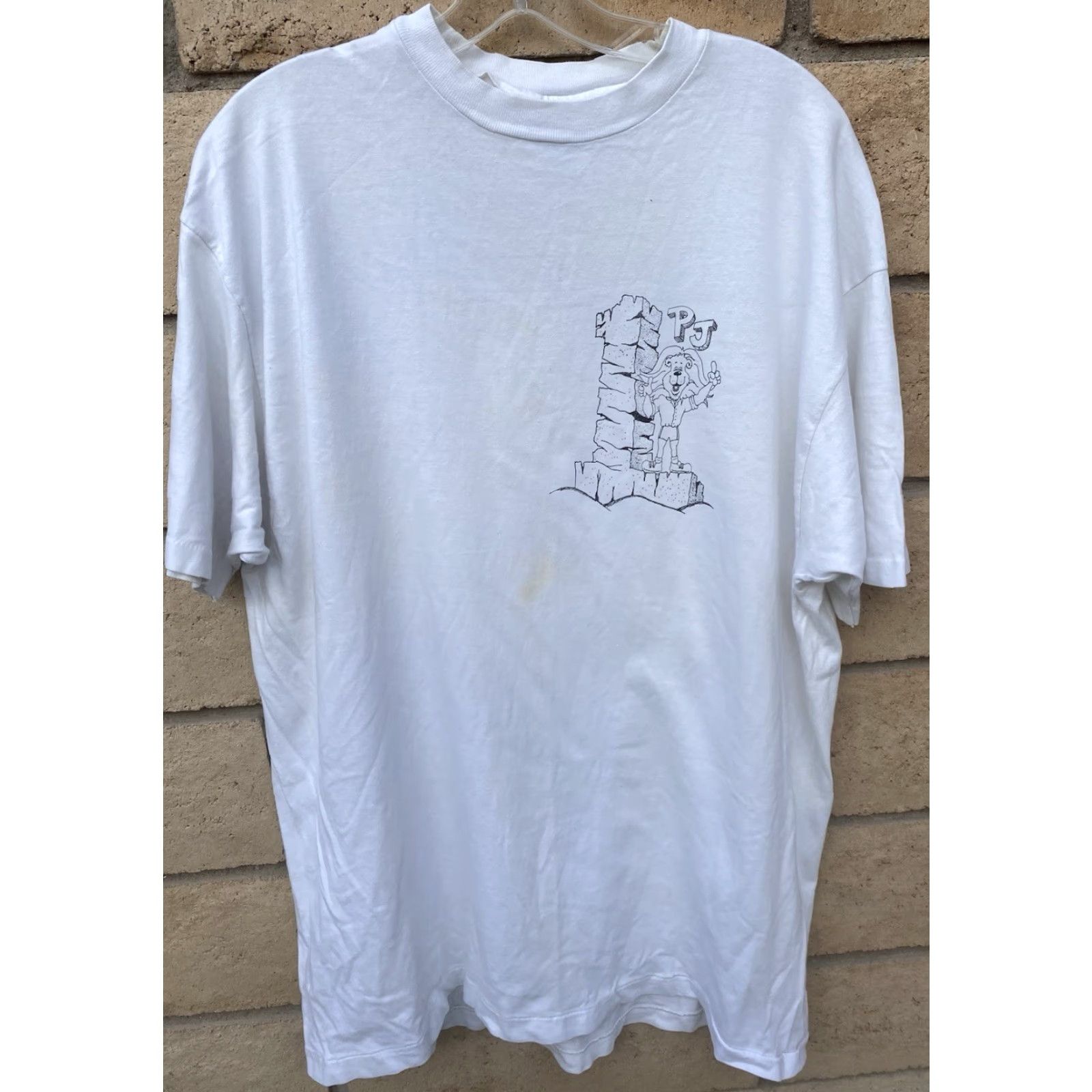Hanes Vintage Hanes Beefy-T T-Shirt Escuela Preparatoria de Jalisco Grupo B 91-94 XL White 90s School Mens Size US XL / EU 56 / 4 - 3 Thumbnail