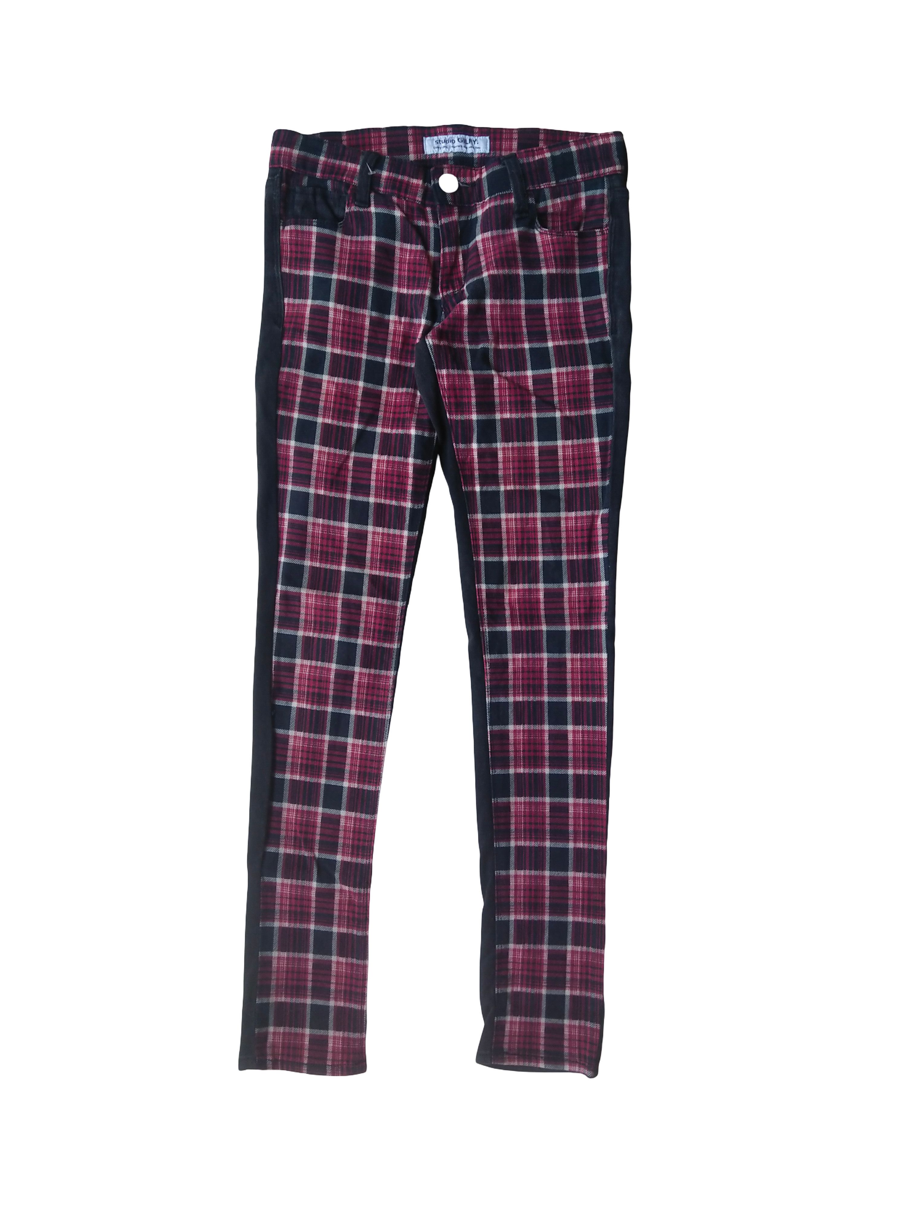 Hysteric Glamour Studio Gilfy Plaid Skinny Pants Red Tartan Women XS Japan Size 26" / US 2 / IT 38 - 1 Thumbnail