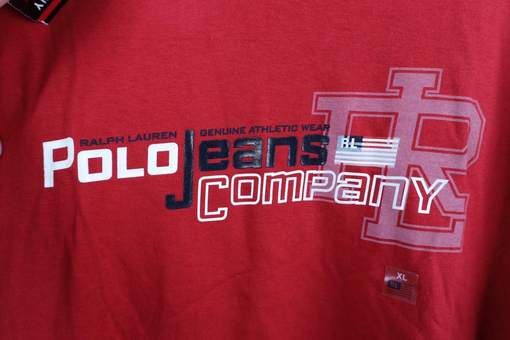 Polo Ralph Lauren Deadstock Vintage 90s Ralph Lauren USA Short Sleeve T-Shirt Size US XL / EU 56 / 4 - 4 Thumbnail