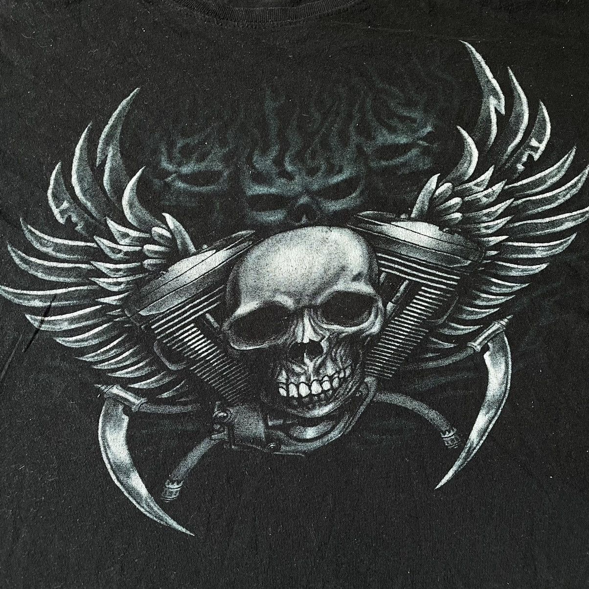 Band Tees Vintage Y2K BONES ABSTRACT CREEPY FACE ANGRY M Size US M / EU 48-50 / 2 - 6 Thumbnail