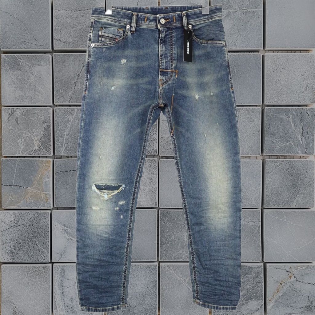 Diesel Narrot Cb-Ne 0699v Jeans Slim Carrot Stretch Blue W28 Men, Men's
