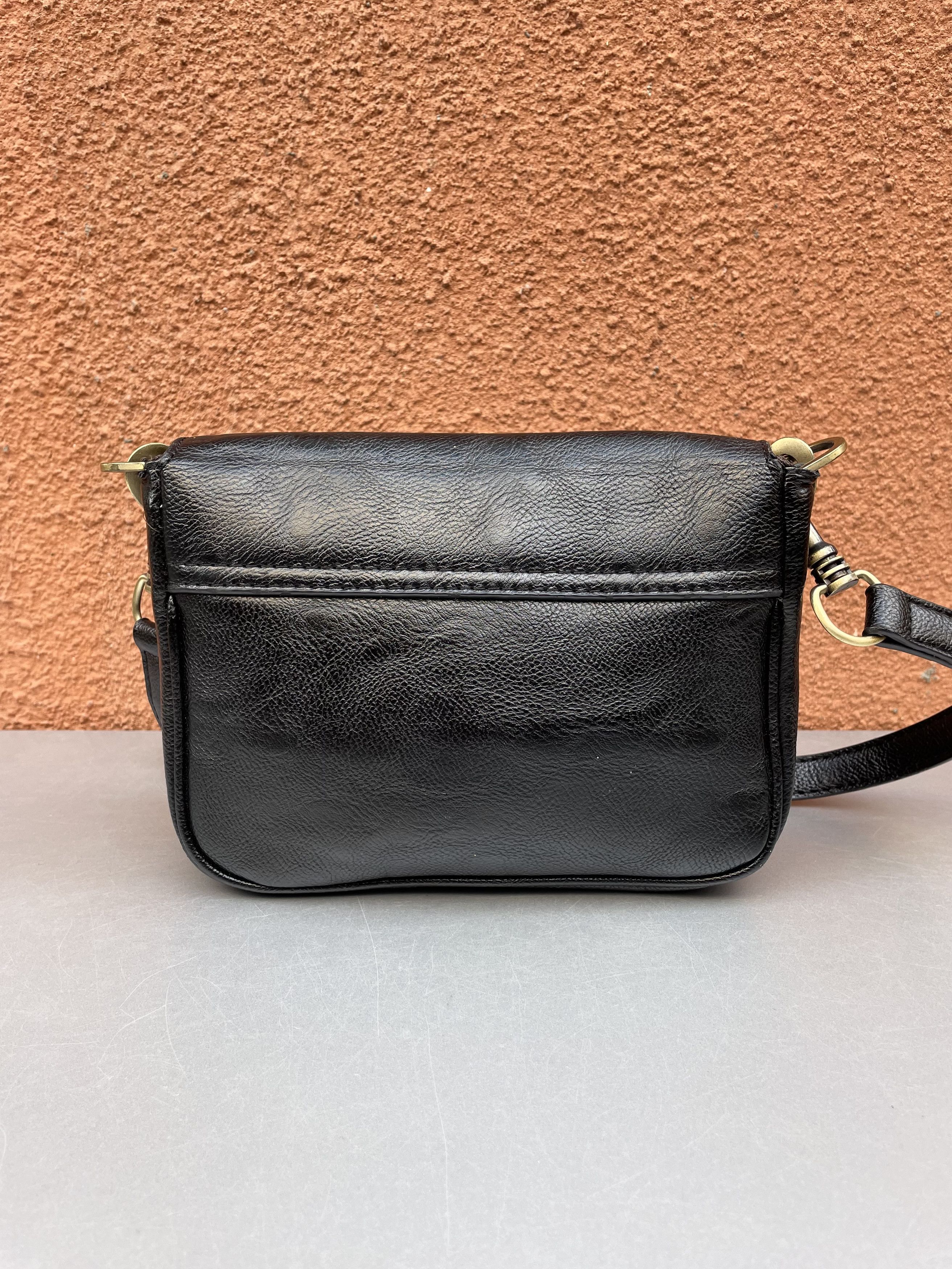 Mulberry Rare✅Mulberry Vintage Black Leather Shoulder Bag Crossbody Size ONE SIZE - 5 Thumbnail