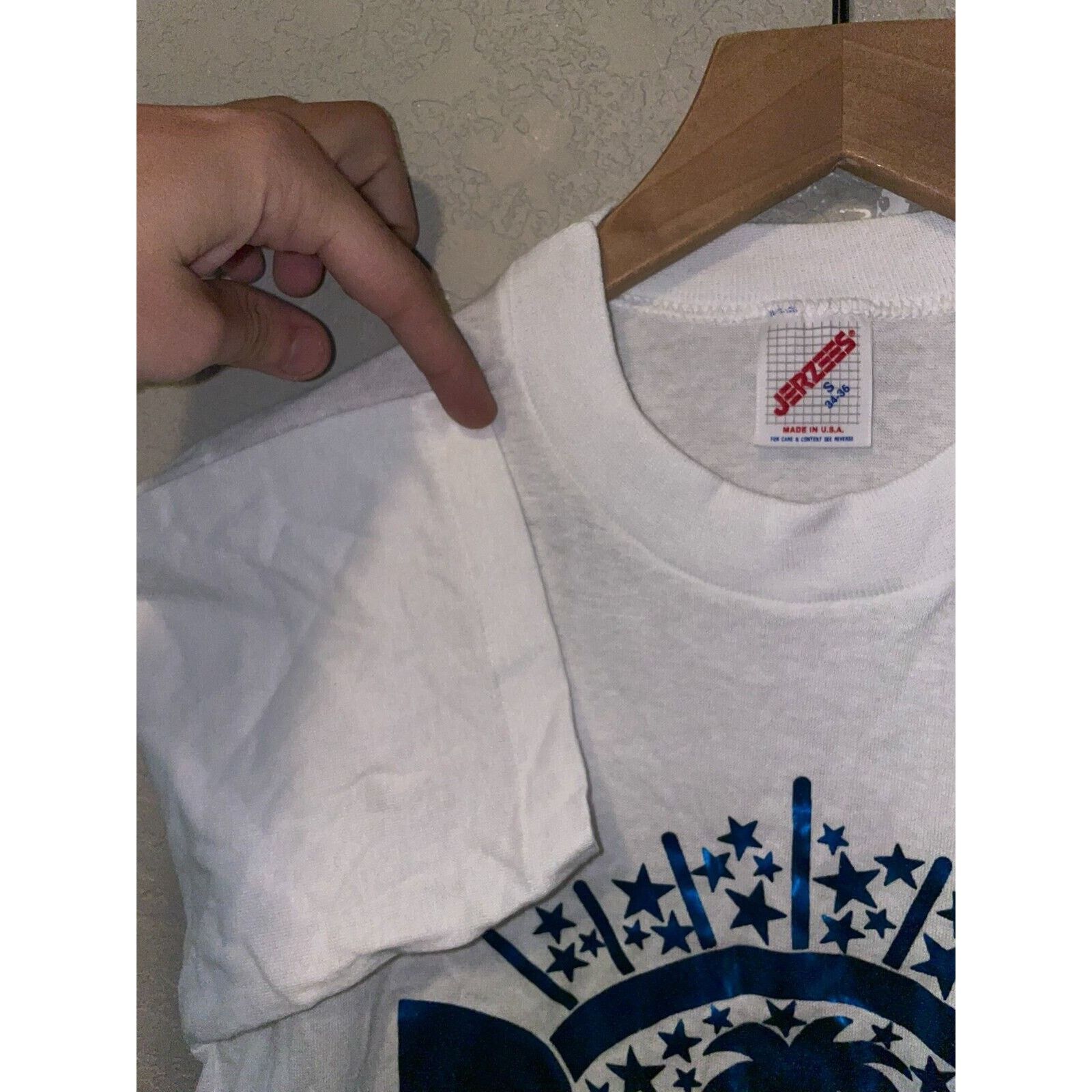 Jerzees Vintage Las Vegas Shirt Blue Casino Nevada White S Tee Size US S / EU 44-46 / 1 - 8 Thumbnail