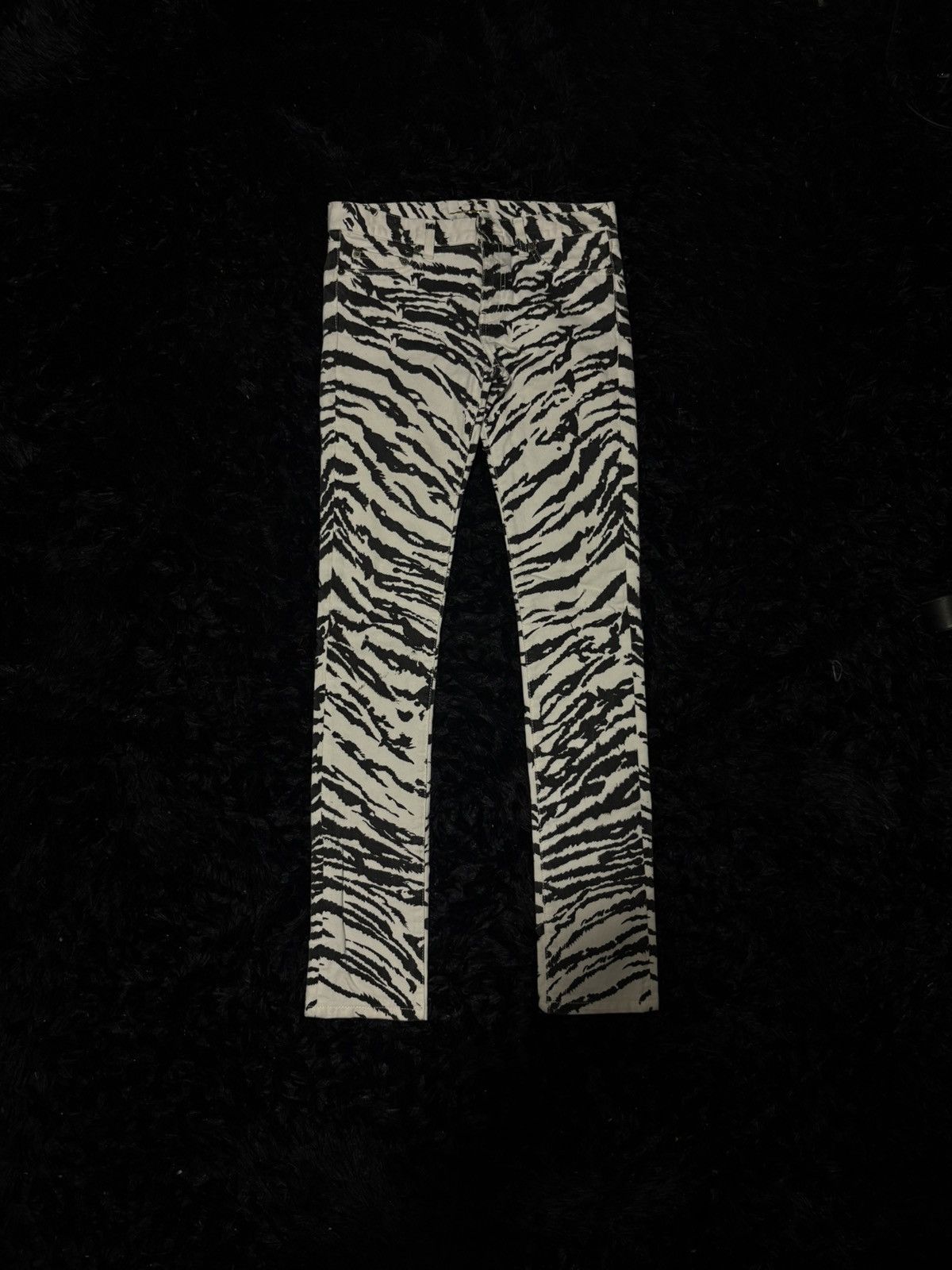 Saint Laurent Paris Saint laurent HEDI slimane SS13 zebra long inseam skinnyjean Size US 26 / EU 42 - 1 Thumbnail