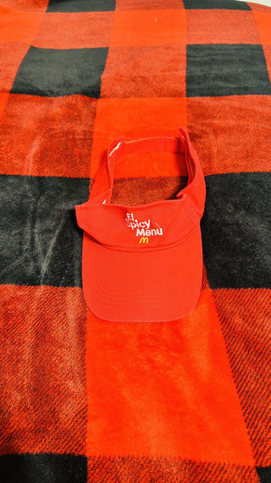 Other McDonald’s Employee Crew Sun Visor "El Spicy Menu" Red Size ONE SIZE - 1 Thumbnail