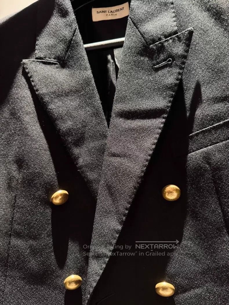 Saint Laurent Paris Saint Laurent Paris Double Breasted Wool Jacket Size US M / EU 48-50 / 2 - 2 Thumbnail