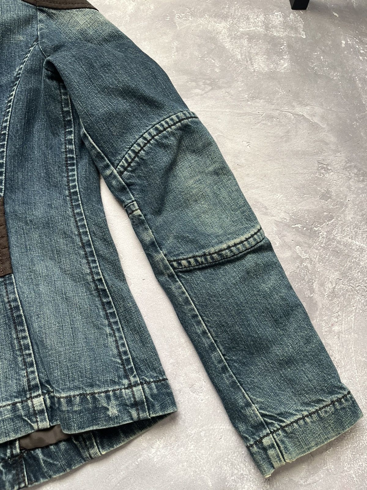 Honda Vintage Honda Racing Biker Gas Denim Jacket Blue Size L / US 10 / IT 46 - 10 Thumbnail