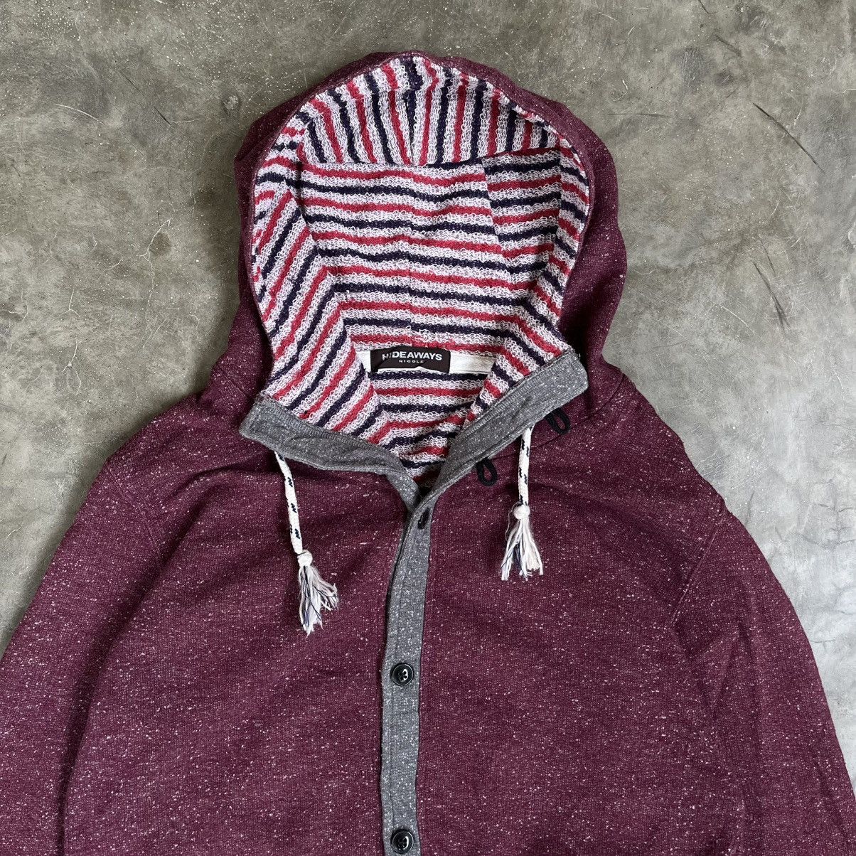 HIDEAWAYS 2000s Hideaways by Nicole Knit Button Hoodie Size US M / EU 48-50 / 2 - 5 Thumbnail