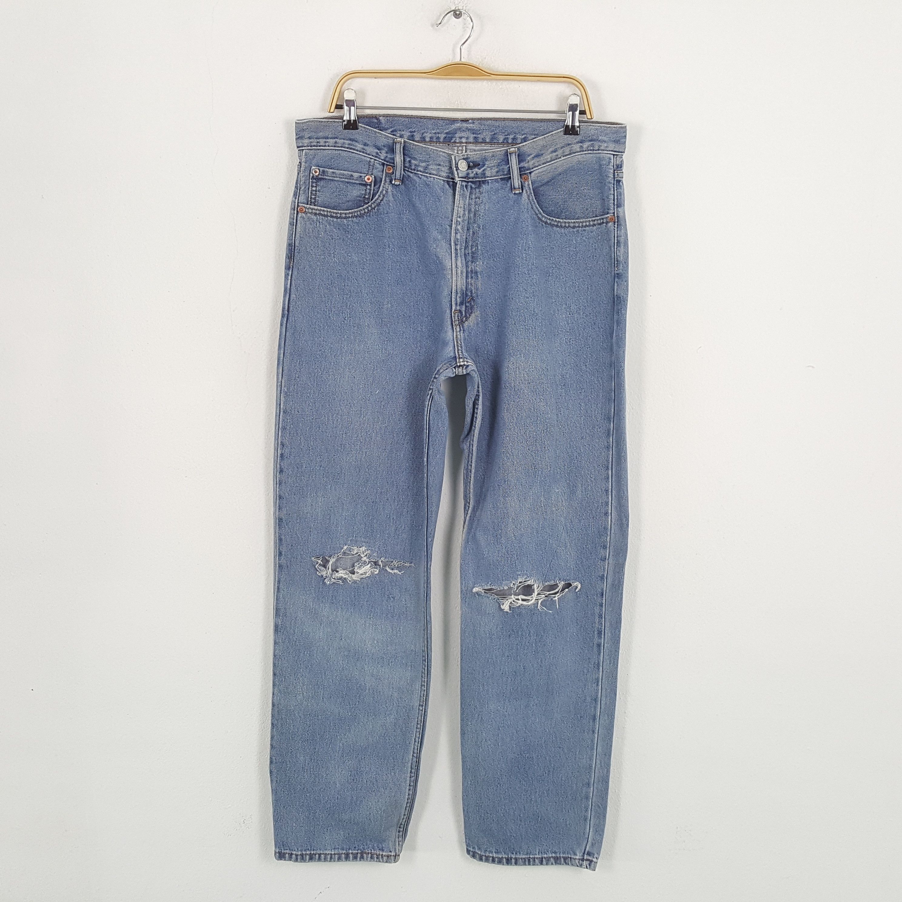 Levi's × Levi's Vintage Clothing Vintage LEVI'S American Kurt Cobain Distressed Style Jean Size US 35 - 1 Thumbnail