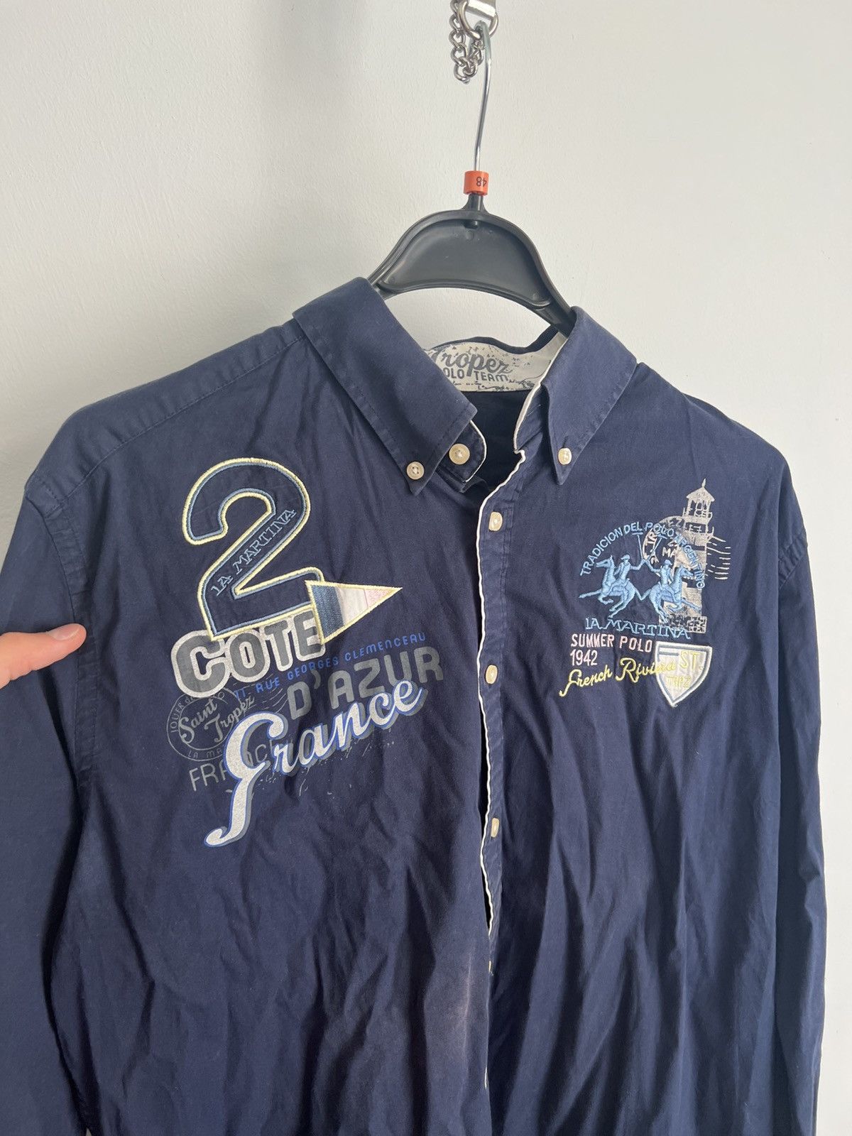 La Martina La Martina Shirt Long Sleeve Polo Cup Y2K Size M Size US XL / EU 56 / 4 - 2 Thumbnail