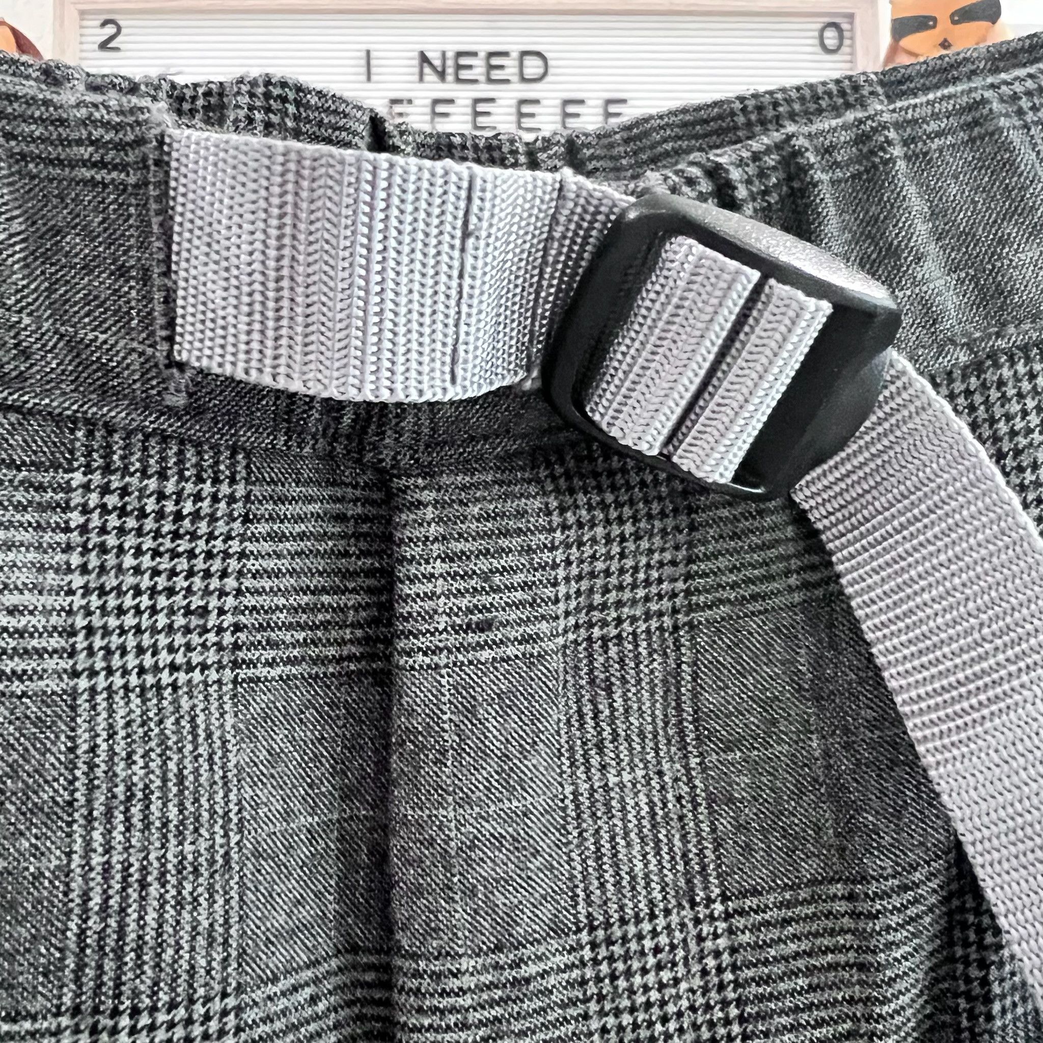 Other Is-ness Japan Belted Tuck Houndstooth Plaid Trousers Size US 31 - 4 Thumbnail