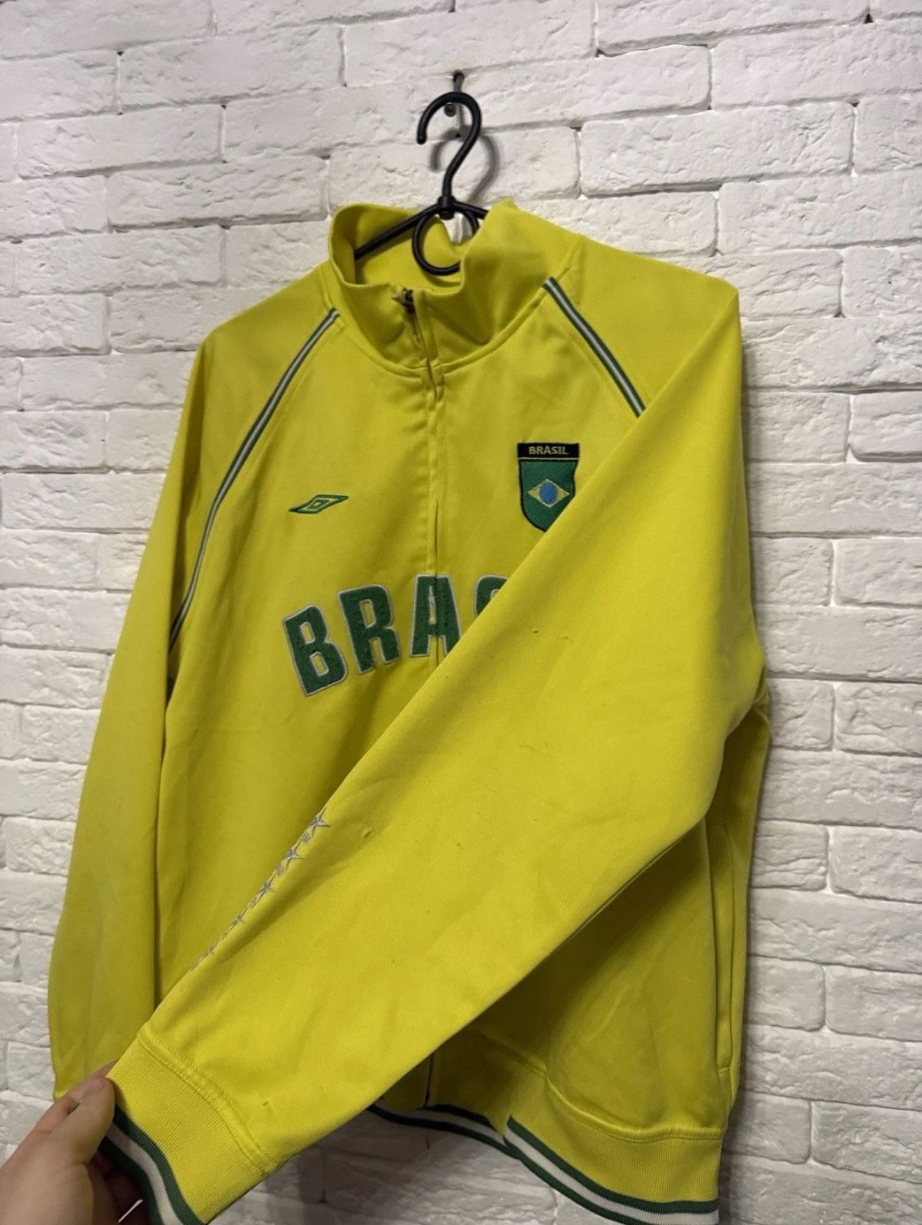 Umbro Vintage Rare Umbro Brasil Track Jacket Training Track Top Size US M / EU 48-50 / 2 - 8 Thumbnail