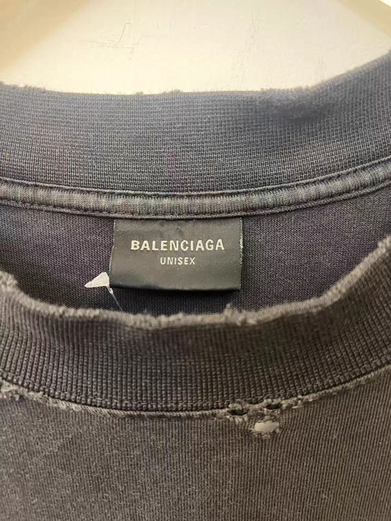 Balenciaga Balenciaga Logo Crew Dropped SS Tee Men Black XL Size US XL / EU 56 / 4 - 2 Thumbnail