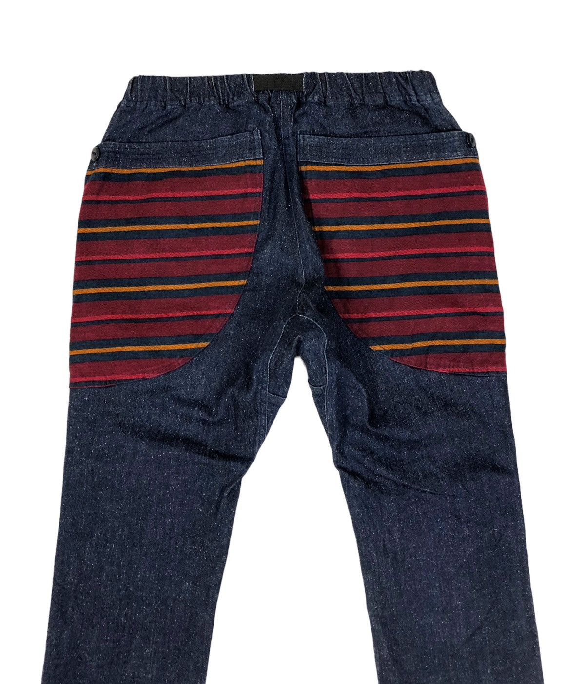 Japanese Brand × go slow caravan Go Slow Caravan Stripe Pocket Denim Climbing Pants Size US 32 / EU 48 - 8 Thumbnail