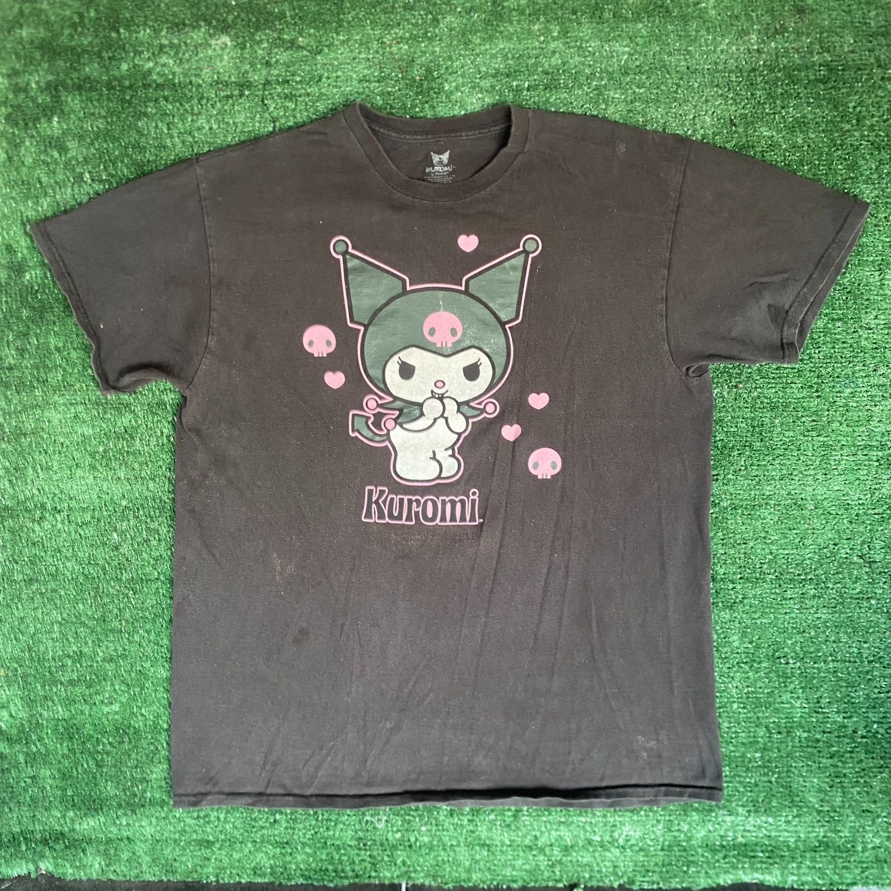 Japanese Brand Vintage Y2K Sanrio Kuromi Shirt Japan Anime Goth Emo Tee Size US M / EU 48-50 / 2 - 1 Thumbnail