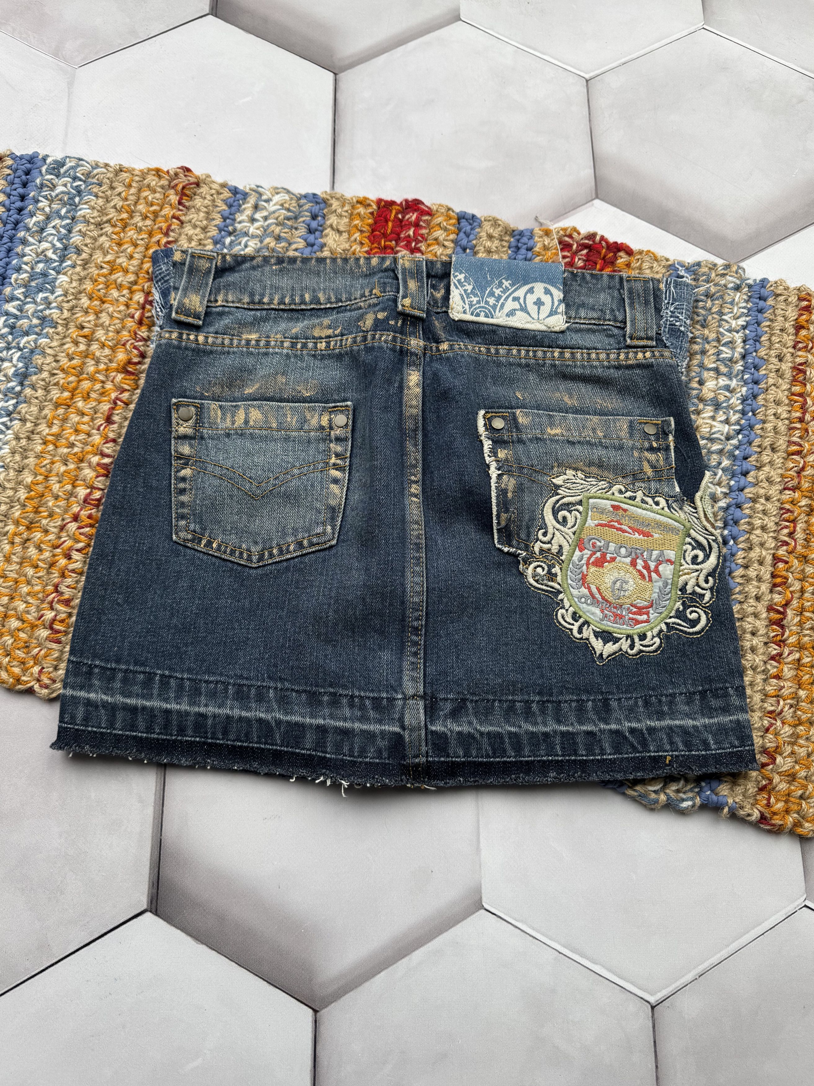 Vintage Vintage Mini Skirt With Many Details (E4) Size 26" / US 2 / IT 38 - 4 Thumbnail