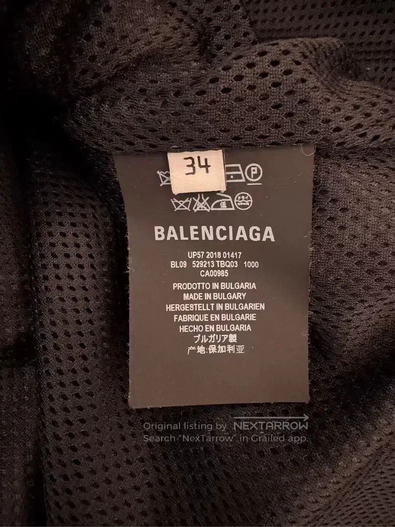 Balenciaga Balenciaga Black and White Letter Logo Denim Patchwork Win Size XXS / US 00 / IT 34 - 3 Thumbnail