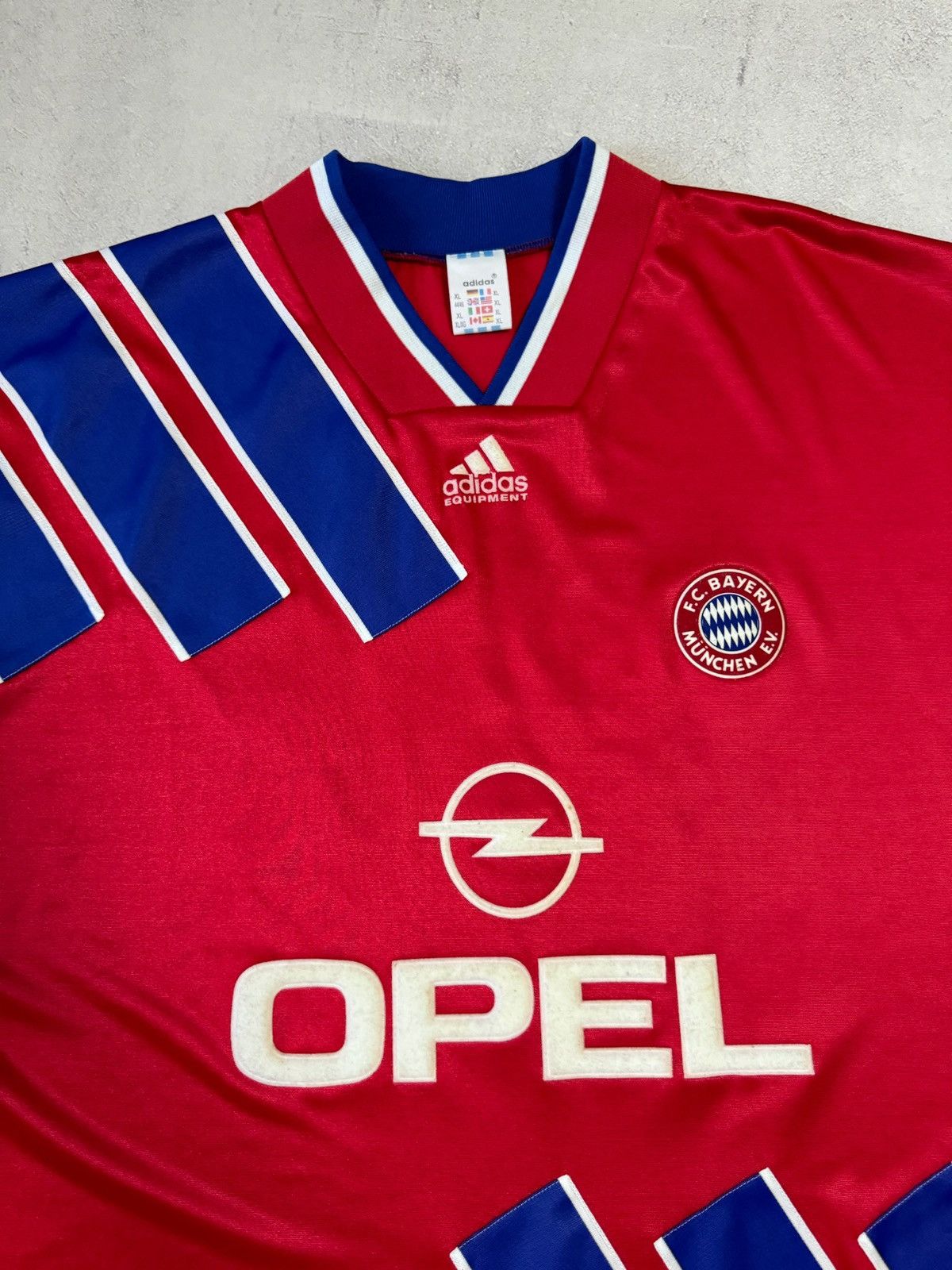 Adidas Vintage Adidas FC Bayern Munich 1993/1994 Home Soccer Jersey Size US XL / EU 56 / 4 - 3 Thumbnail