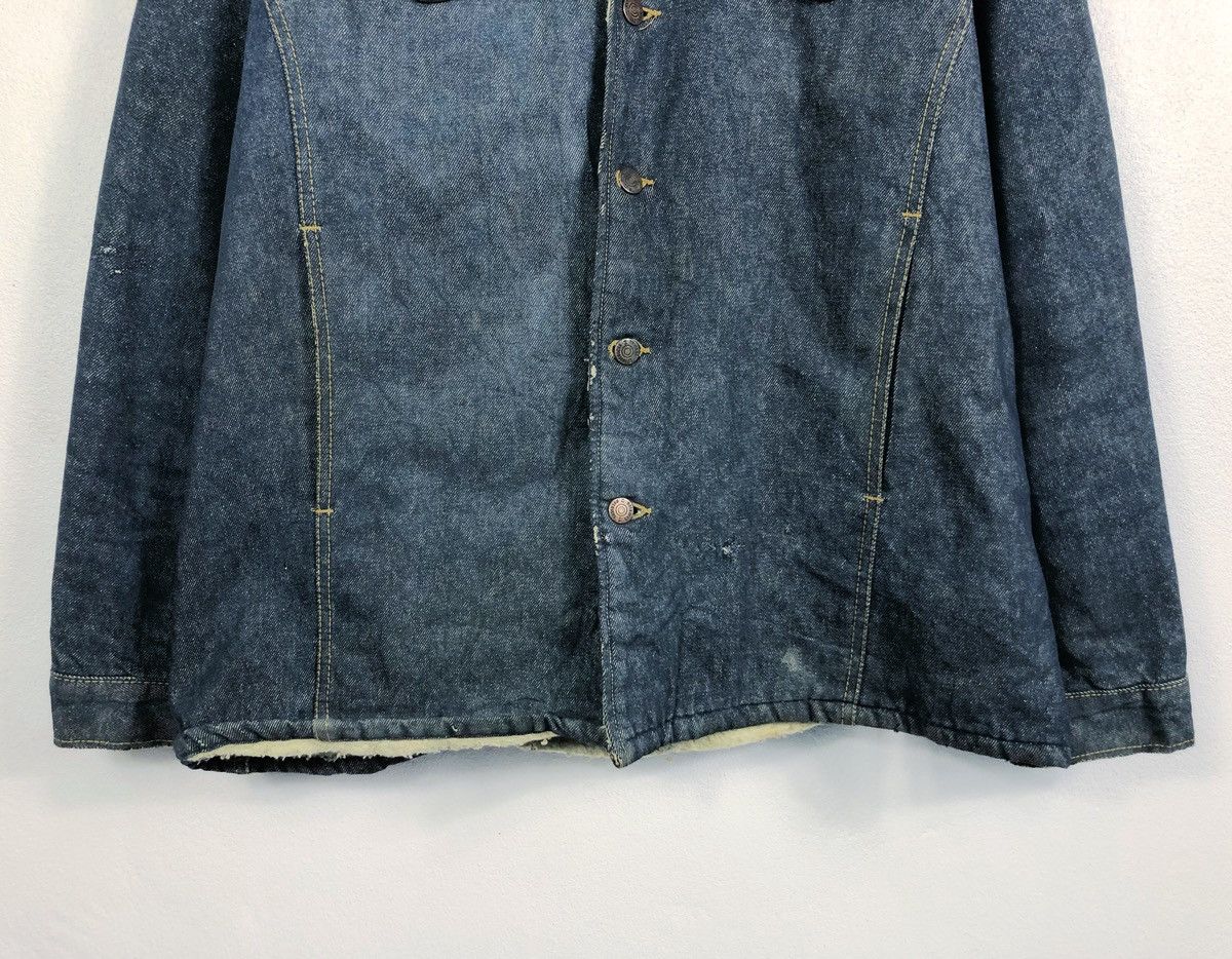 Sears Rare Vintage 80s Sears Roebucks Shearling Denim Jacket Size US XL / EU 56 / 4 - 5 Thumbnail