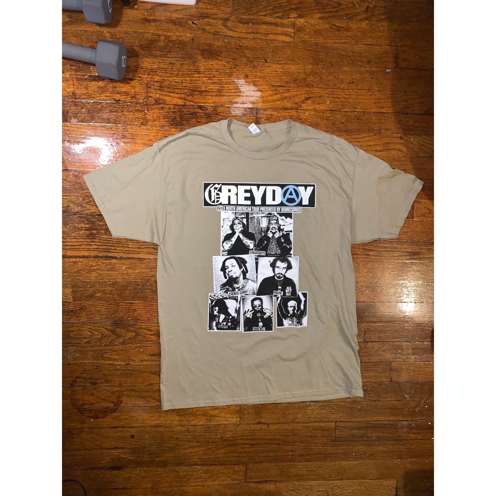 Band Tees $uicideboy$ Greyday 2024 Tour T Shirt Tan L G59 Denzel Curry Size US L / EU 52-54 / 3 - 3 Thumbnail