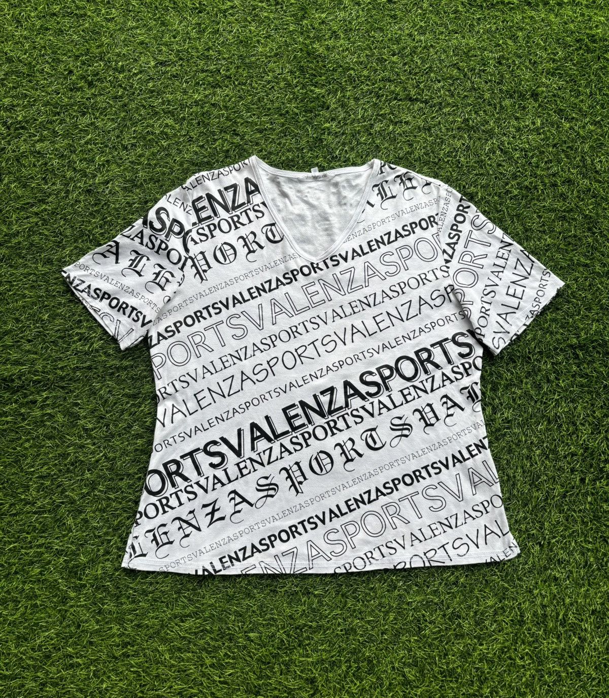 Japanese Brand Japanese Valenza Sports Full Print Tshirt Size L / US 10 / IT 46 - 1 Thumbnail