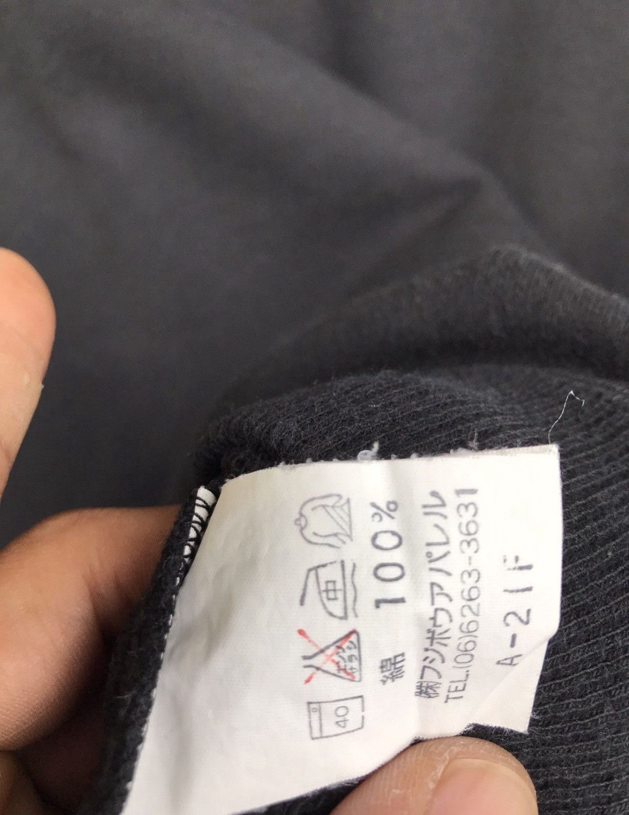 Hiroko Koshino Homme Hiroko Koshino Japanese Brand Spellout Black Sweatshirt Size US M / EU 48-50 / 2 - 6 Thumbnail