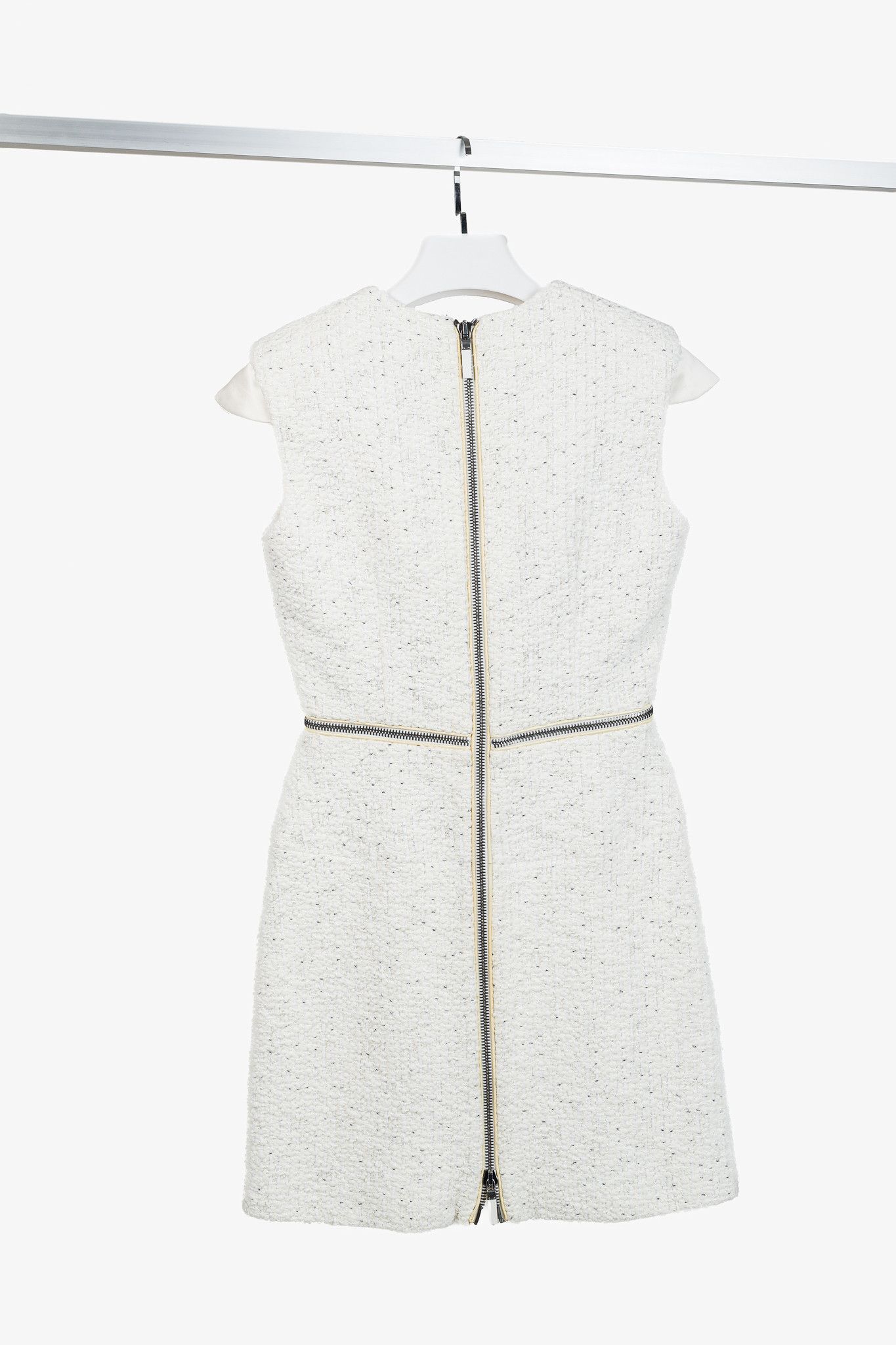Alexander McQueen Alexander Mcqueen AW/11 Tweed Cap-Sleeve Mini Dress Size S / US 4 / IT 40 - 2 Thumbnail