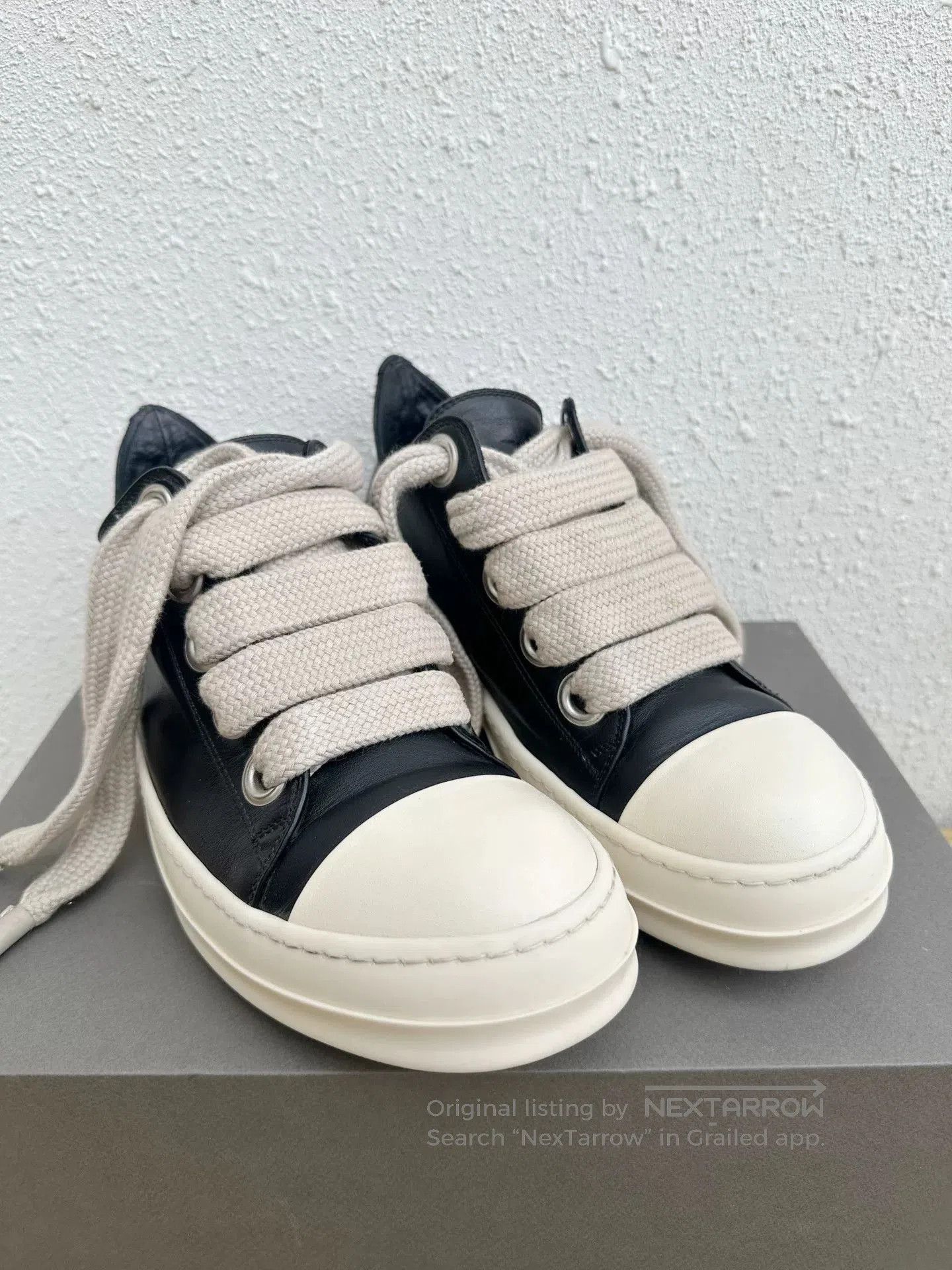 Rick Owens Rick Owens RO Leather Thick Lace Sneakers. Size US 8 / EU 41 - 4 Thumbnail