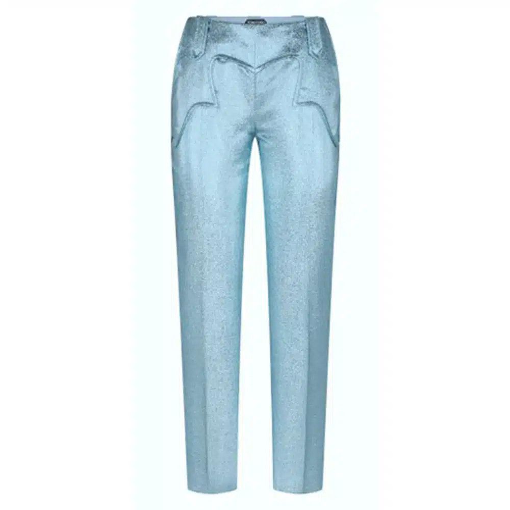 Tom Ford o1loc1c1124 PAW524 Woven Pant in Light Blue Size 24" / US 00 / IT 34 - 1 Thumbnail