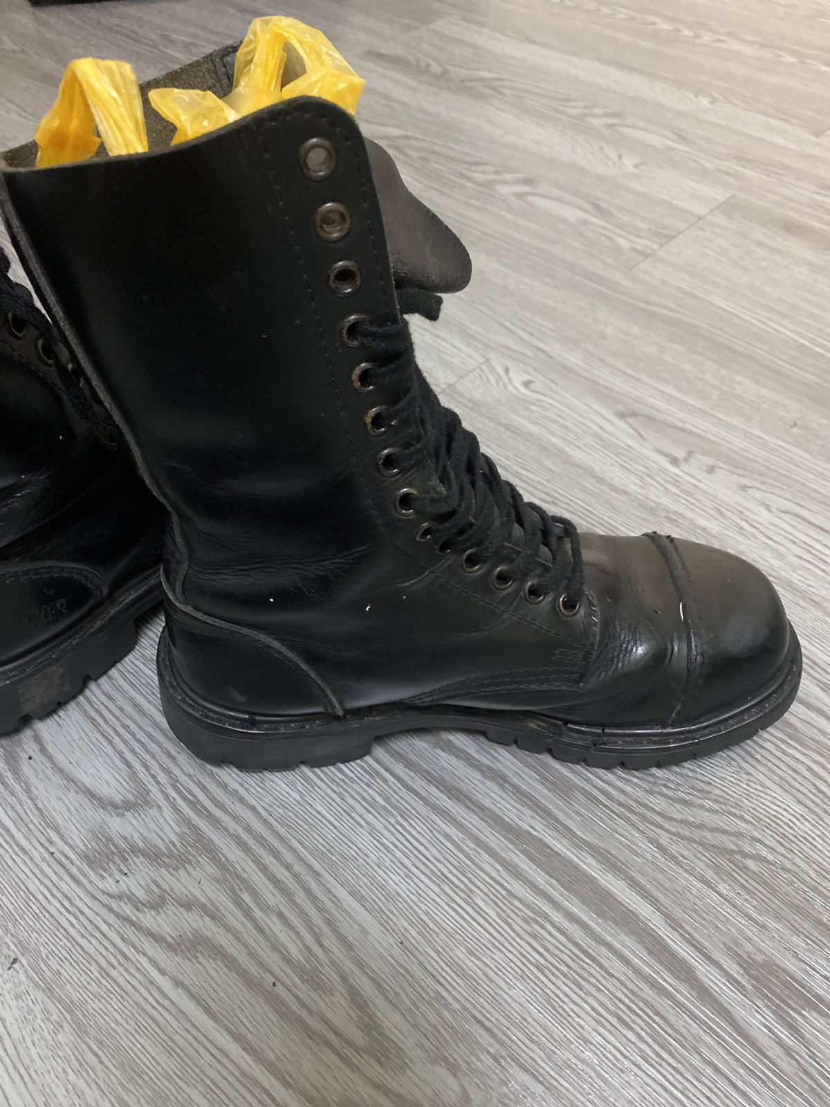 Undercover Undercover Jun Takahashi Black Leather Combat Boots Vibram Size US 7 / EU 40 - 3 Thumbnail