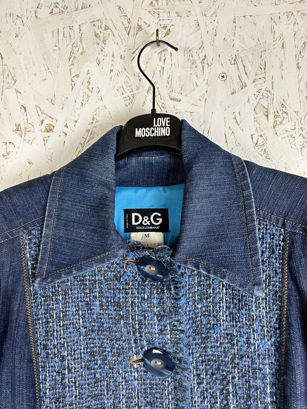 Dolce & Gabbana Vintage Dolce & Gabbana Denim Tweed Coat & Skirt Set M 30/44 Size M / US 6-8 / IT 42-44 - 5 Thumbnail