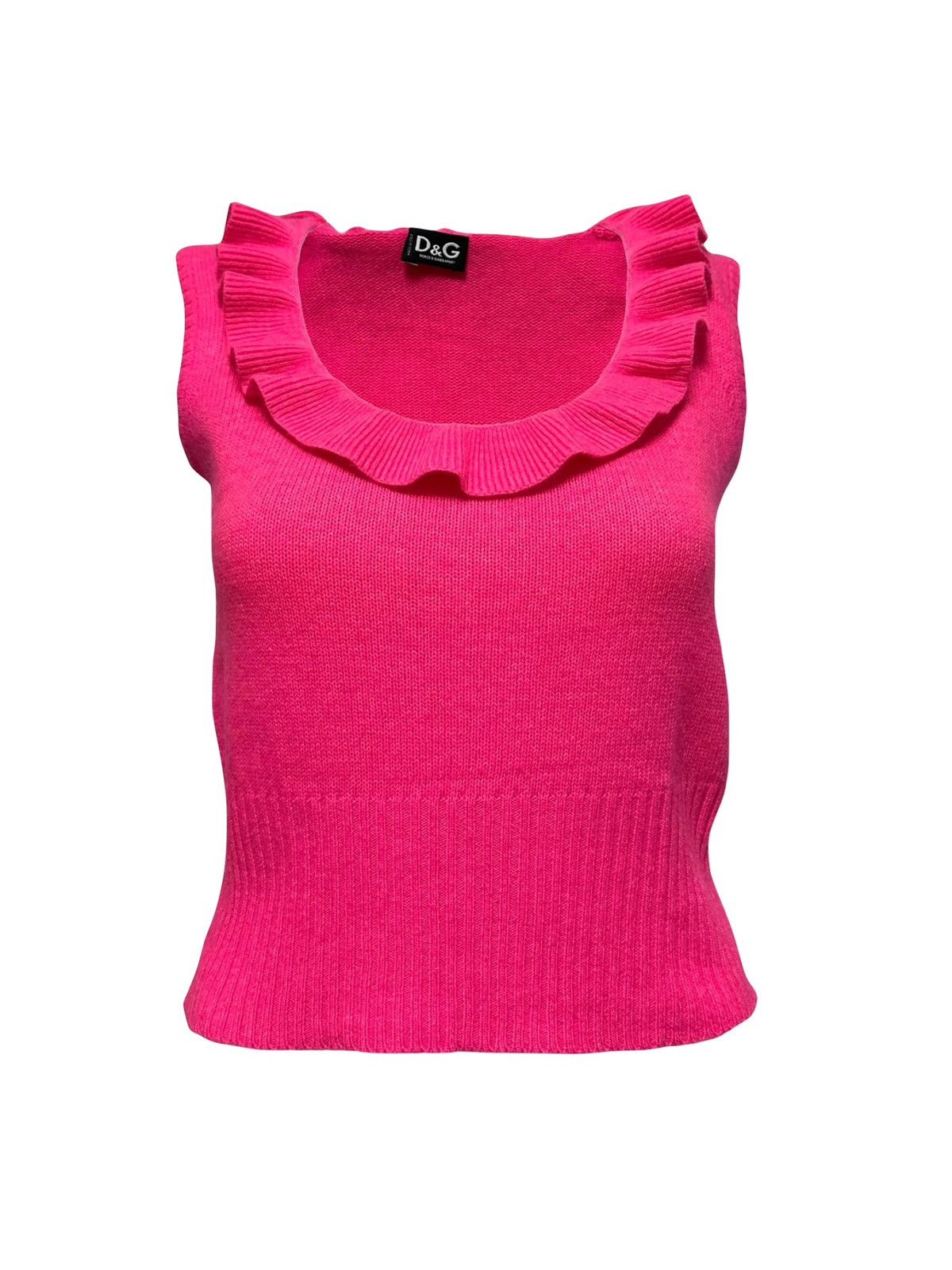 トップス D&G DOLCE&GABBANA Frilled Camisole トップス D&G DOLCE&GABBANA Frilled Camisole トップス D&G