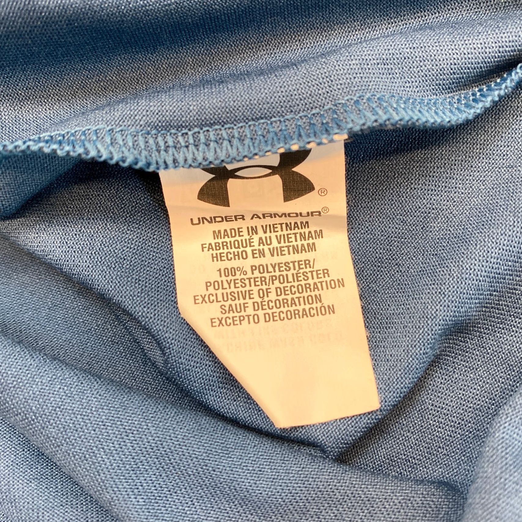 Under Armour Under Armour Pullover 1/4 Zip Shirt Mens Large Blue Long Sleeve Heat Gear 6838 Size US L / EU 52-54 / 3 - 5 Thumbnail