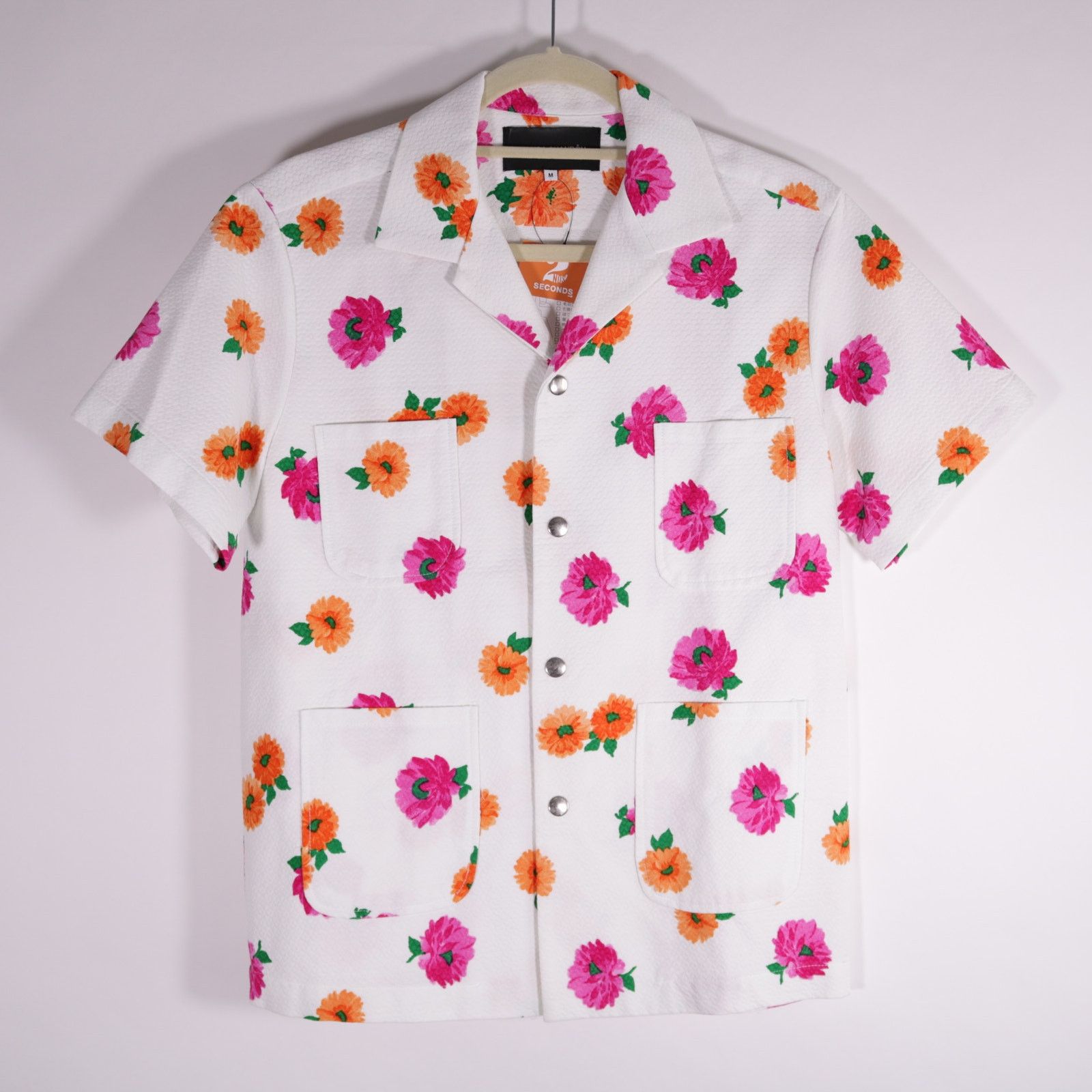 BIANCA CHANDON Bianca Chandon Textured Floral Button Down Shirt Medium Size US M / EU 48-50 / 2 - 1 Thumbnail