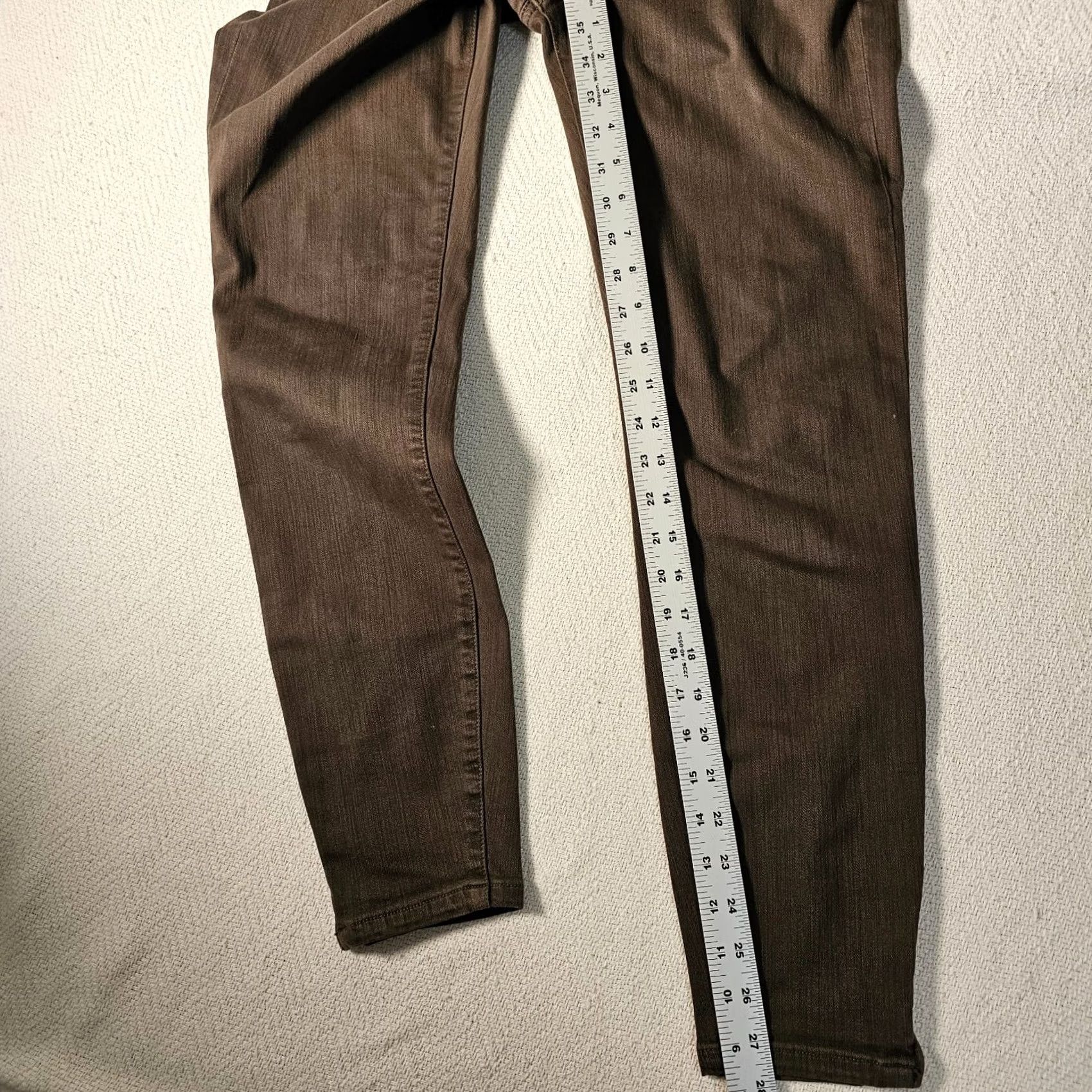 Olive Liverpool Jeans Ankle Denim Jeans Size 8 Cypress Dark Olive Zip Leg Women Size 30" / US 8 / IT 44 - 7 Thumbnail