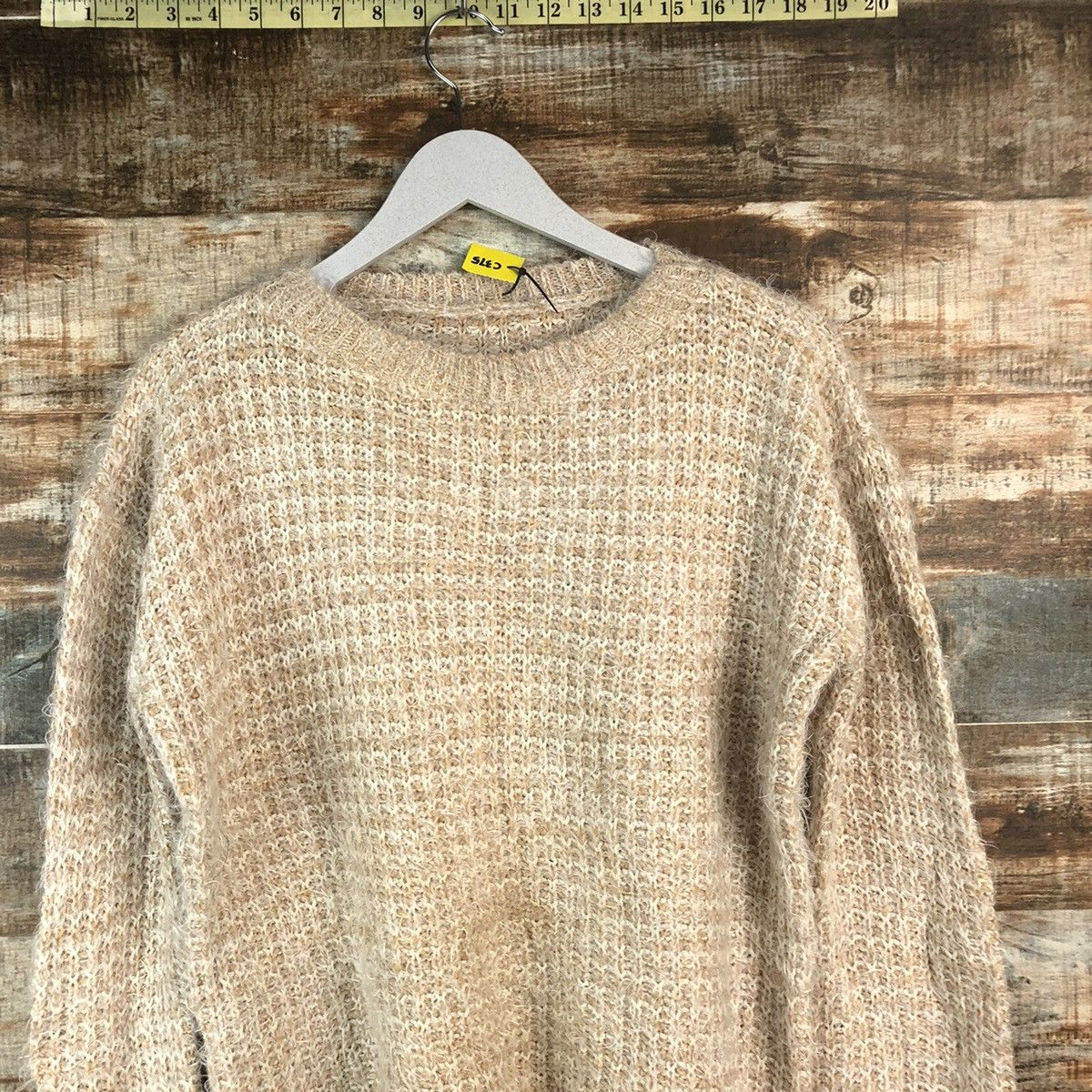 Homespun Knitwear DLL Park Girl Brown shaggy fur Mohair Knitwear #C375 Size M / US 6-8 / IT 42-44 - 2 Thumbnail