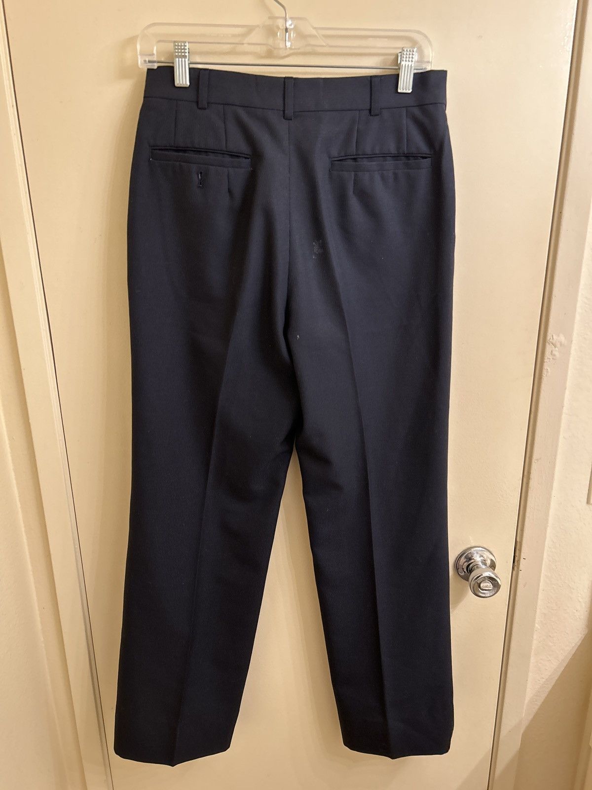 Japanese Brand × Vintage Navy Formal Dress Slacks Size US 30 / EU 46 - 2 Thumbnail