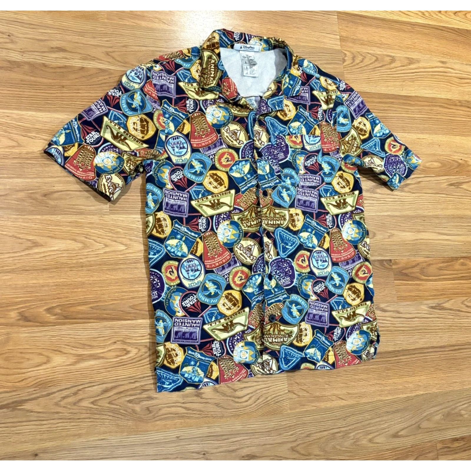 Disney Disney Parks Passport Button Down Shirt Theme Park Attractions Size Small Size US S / EU 44-46 / 1 - 2 Thumbnail
