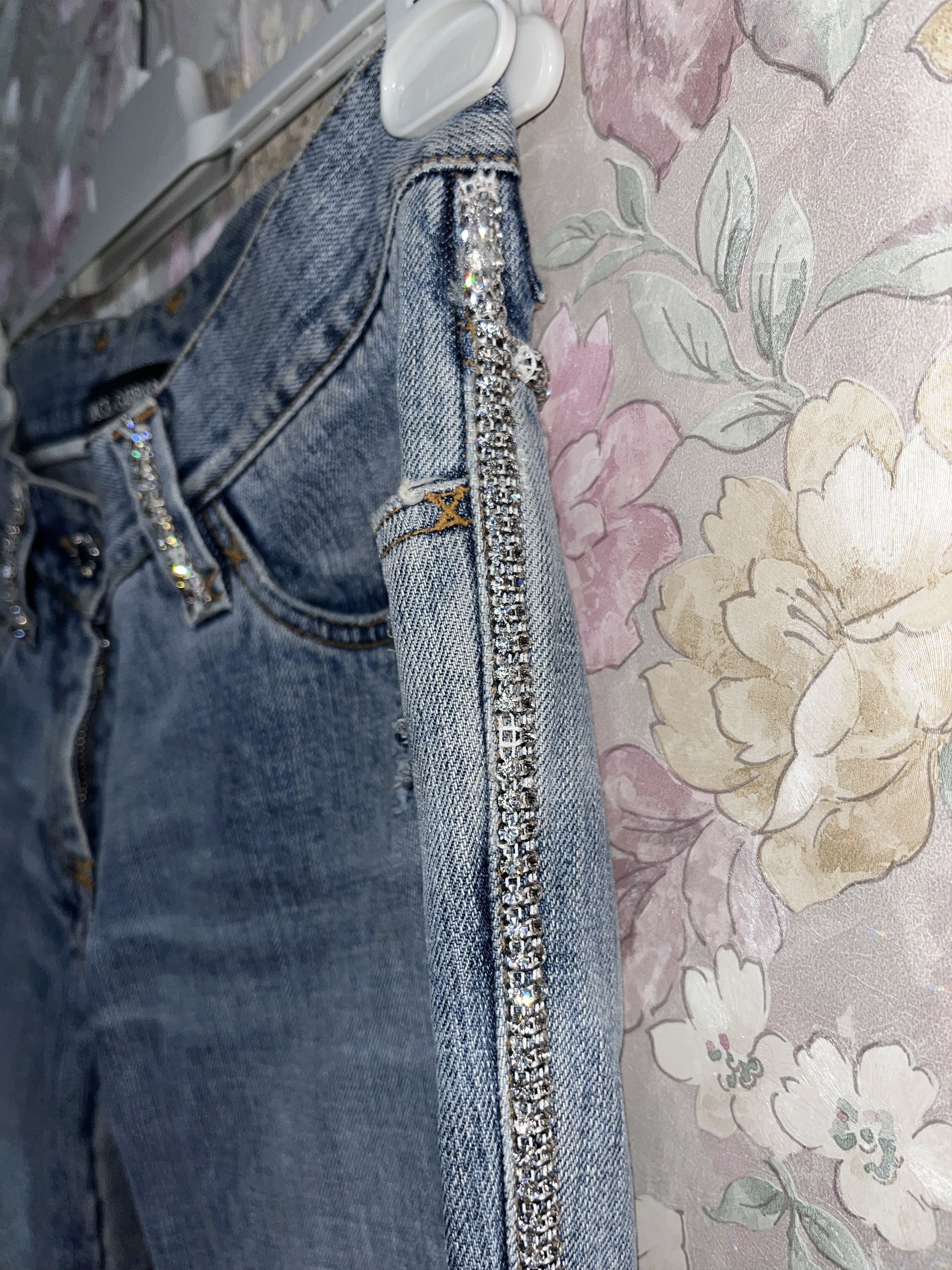 Dolce & Gabbana Dolce&Gabbana Spring Summer Denim Pants Jeans Swarovski Size 27" / US 4 / IT 40 - 14 Thumbnail