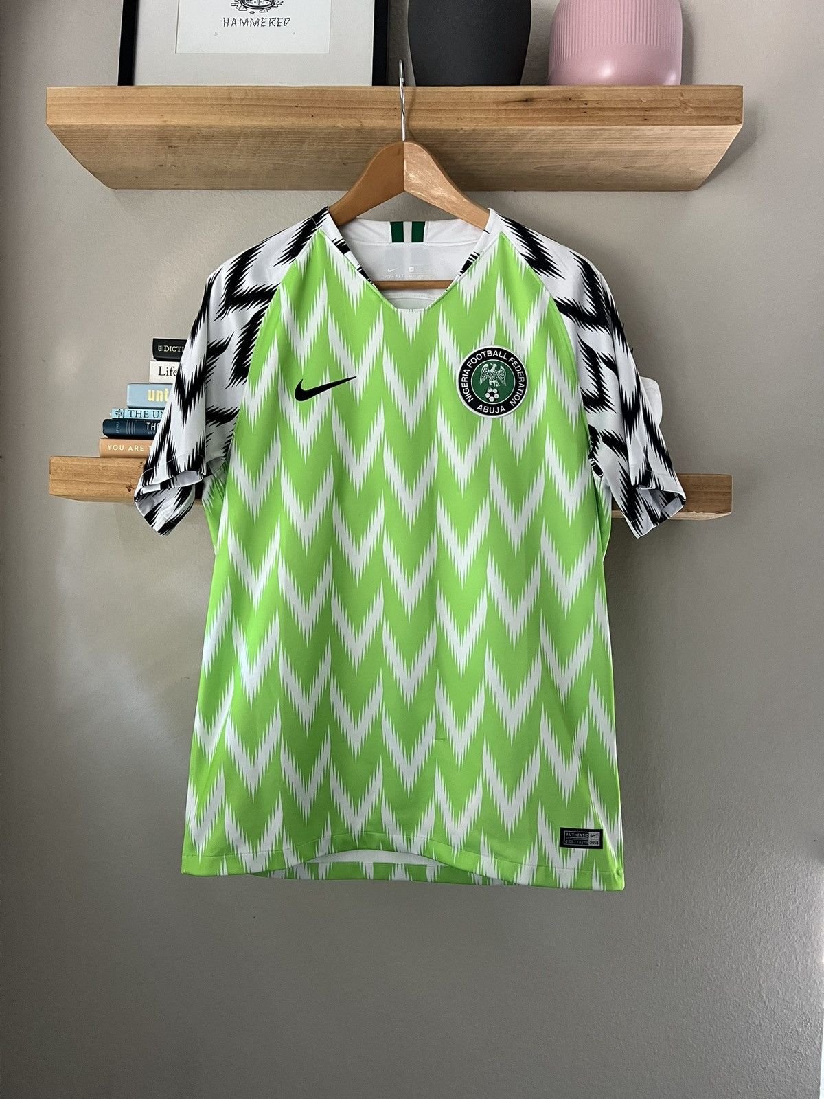 Nike Soccer jersey rare Nigeria size M Size US M / EU 48-50 / 2 - 1 Thumbnail