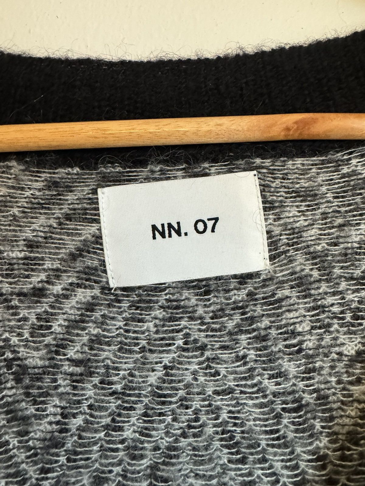 NN07 Zebra striped mohair cardigan Size US XL / EU 56 / 4 - 3 Thumbnail