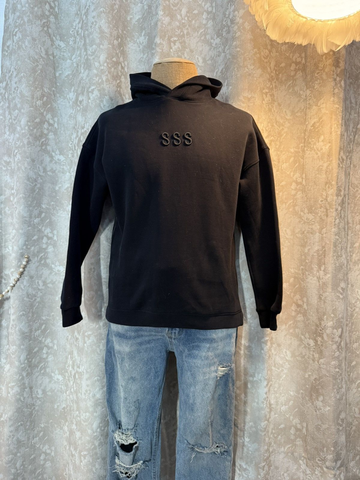 Other Black “$$$” Zip-Side Hoodie – Size Small Size US S / EU 44-46 / 1 - 1 Thumbnail