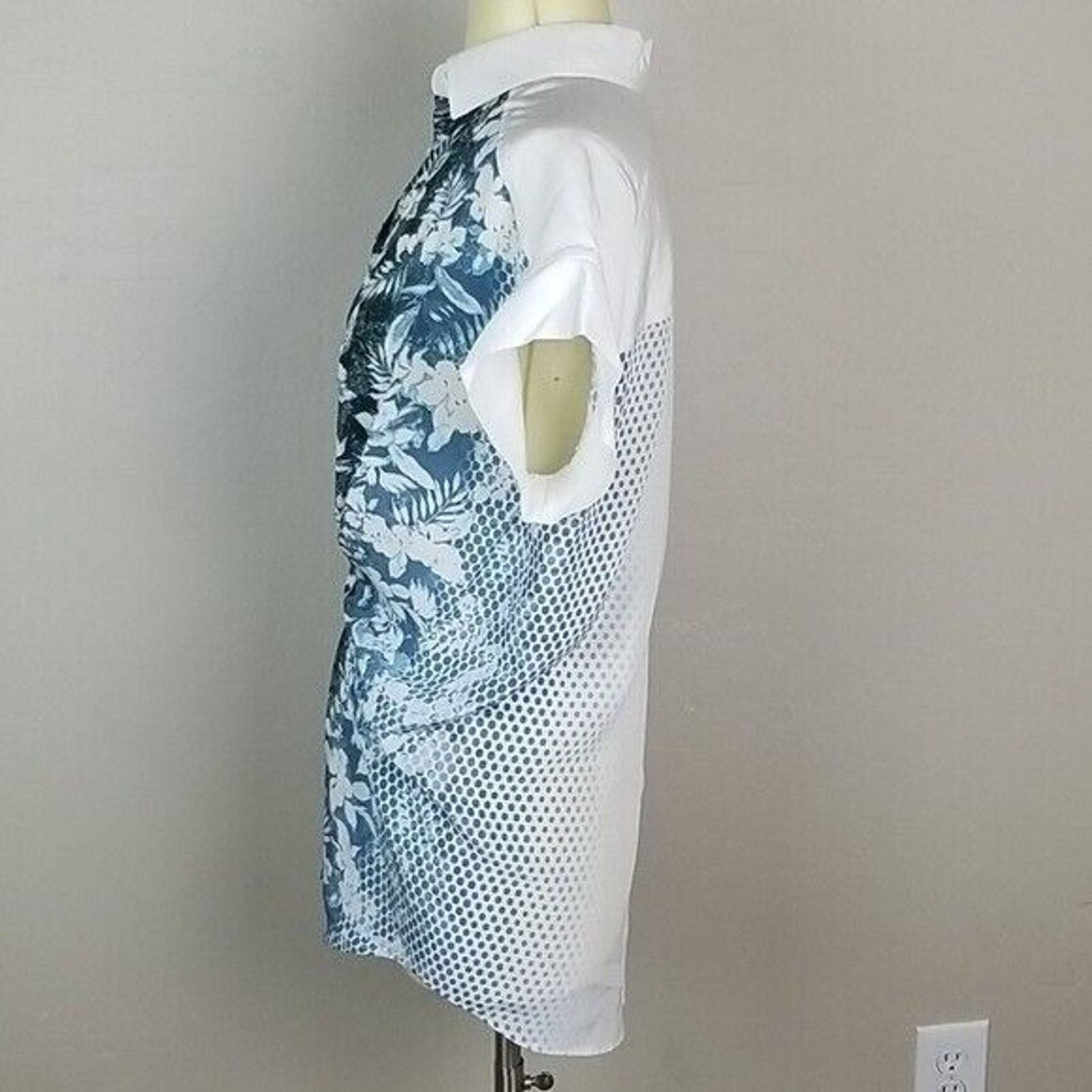 Alexander Wang Alexander Wang Womens Floral Silk Blouse 4 Designer Luxury Size S / US 4 / IT 40 - 4 Thumbnail