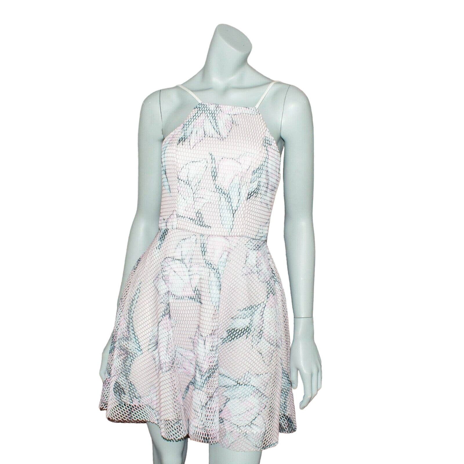 Black Halo BLACK HALO $390 Strap Dress Pink Floral Mesh Layer Size 2 Size XS / US 0-2 / IT 36-38 - 1 Thumbnail