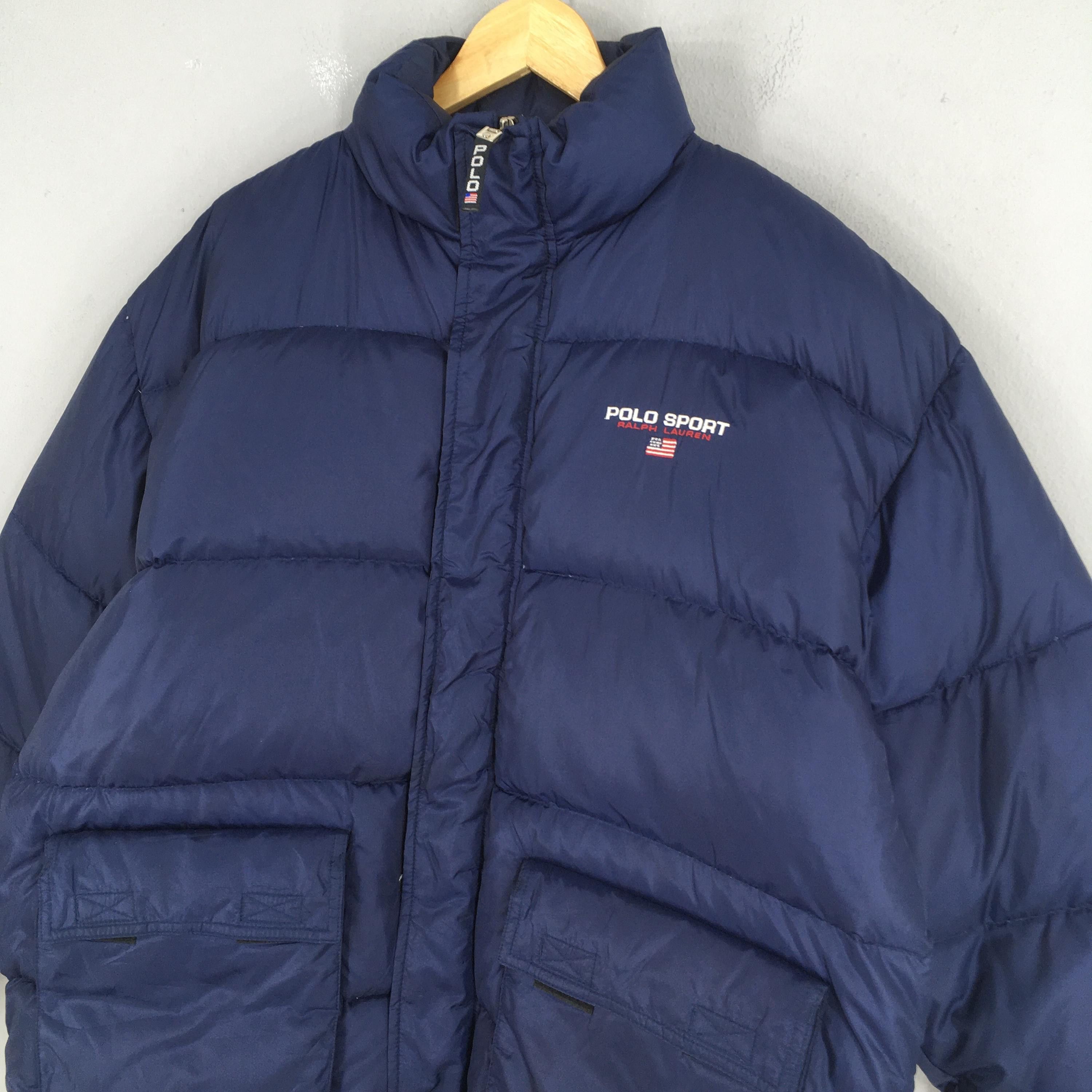 Vintage 90's Polo Sport Puffer Bomber Jacket Medium