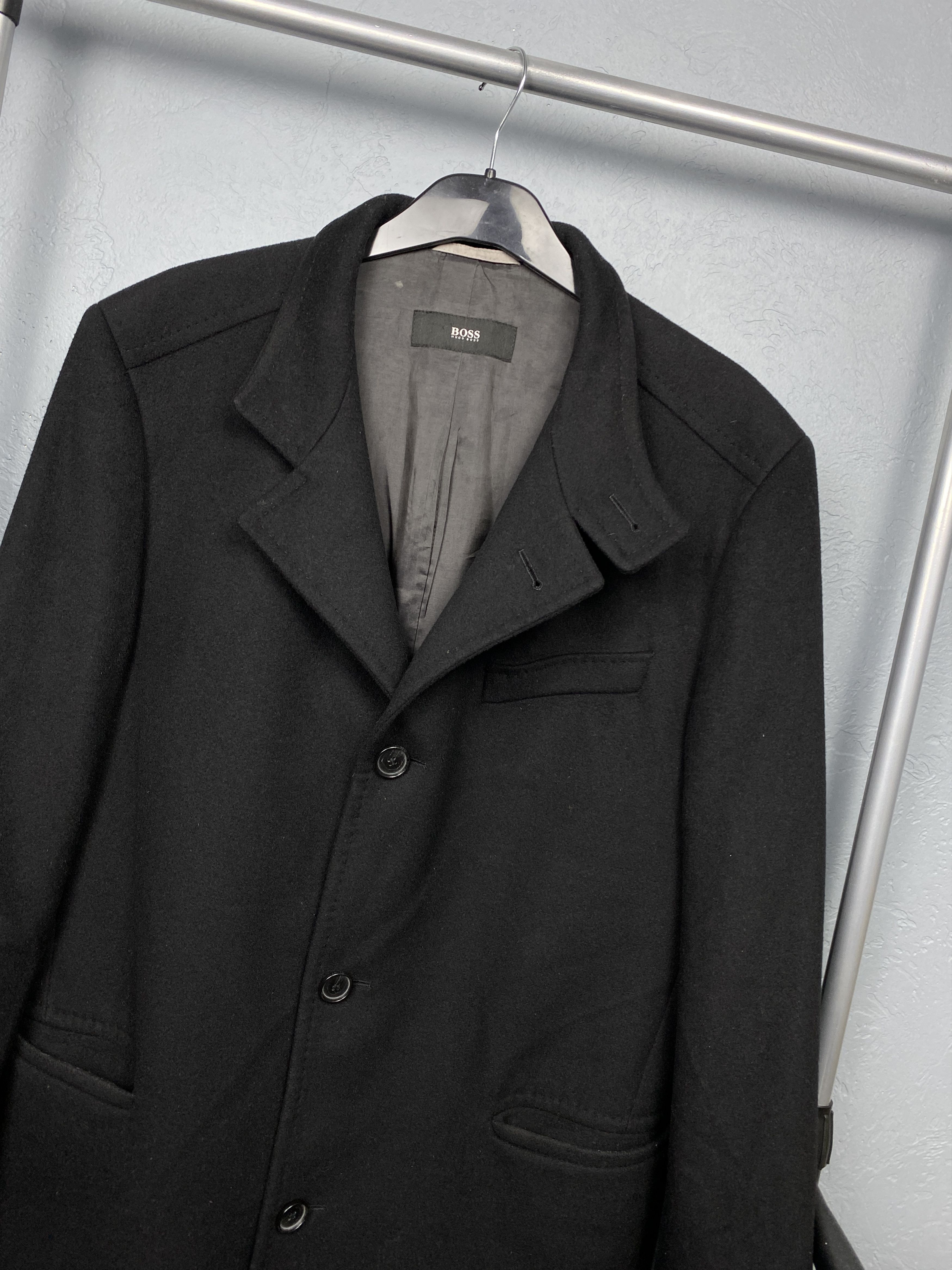 Hugo Boss Hugo Boss Vintage Mens Wool Coat Jacket Size US L / EU 52-54 / 3 - 2 Thumbnail